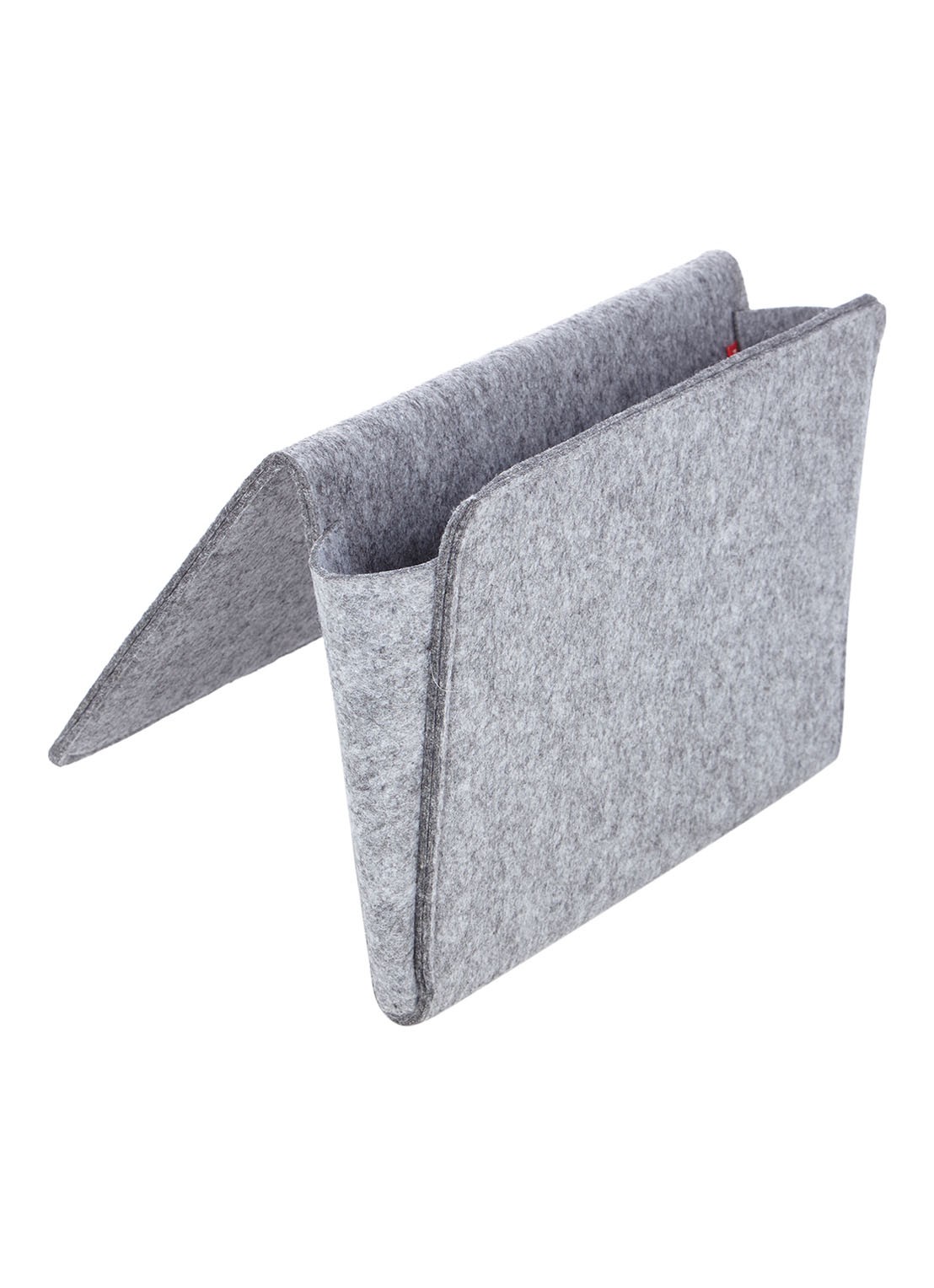 Kikkerland Bedside Pocket Small opbergzak van vilt - voorkant 2 grijsmele