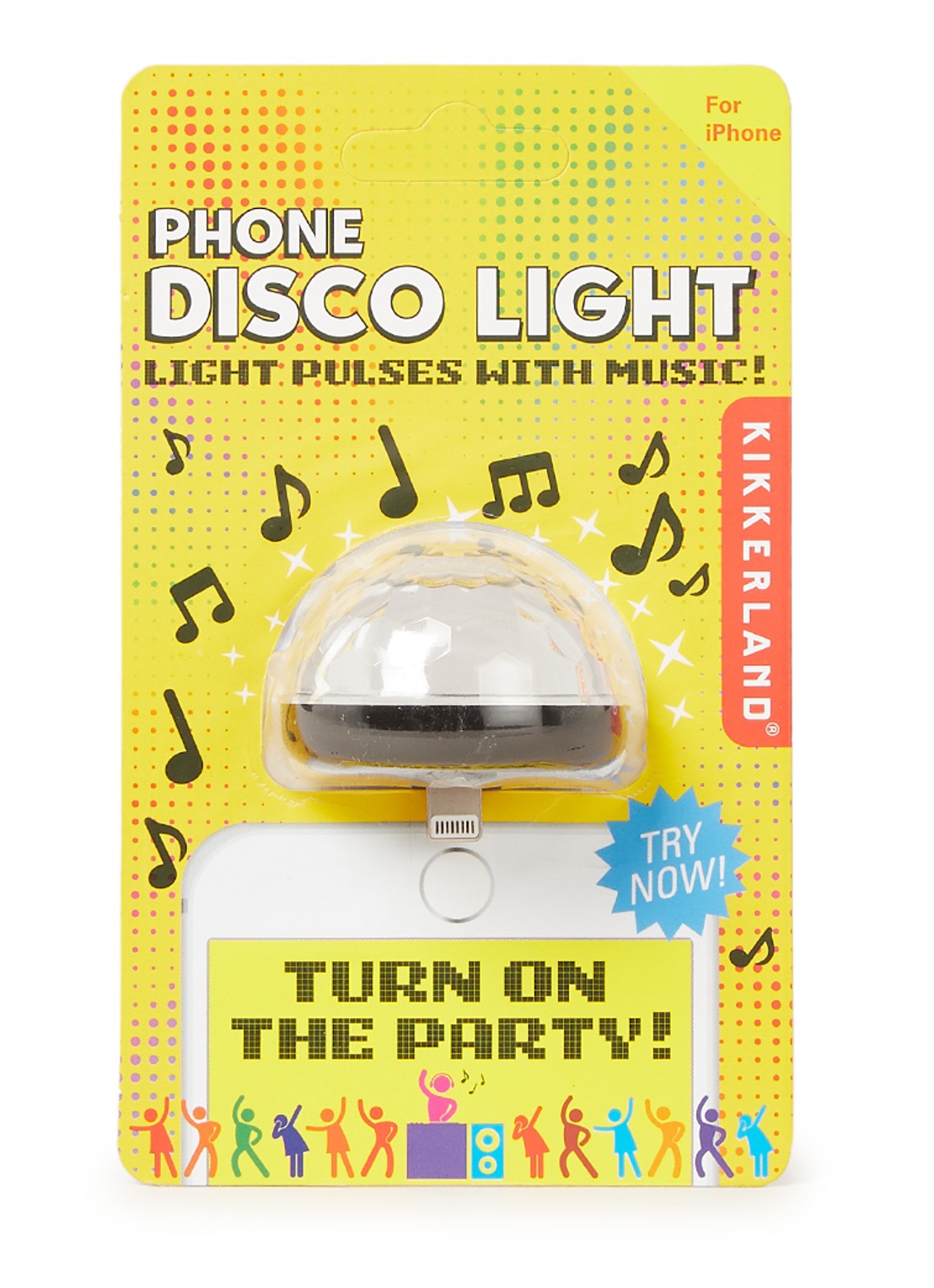 Kikkerland Disco accessoire voor Iphone  - voorkant undefined