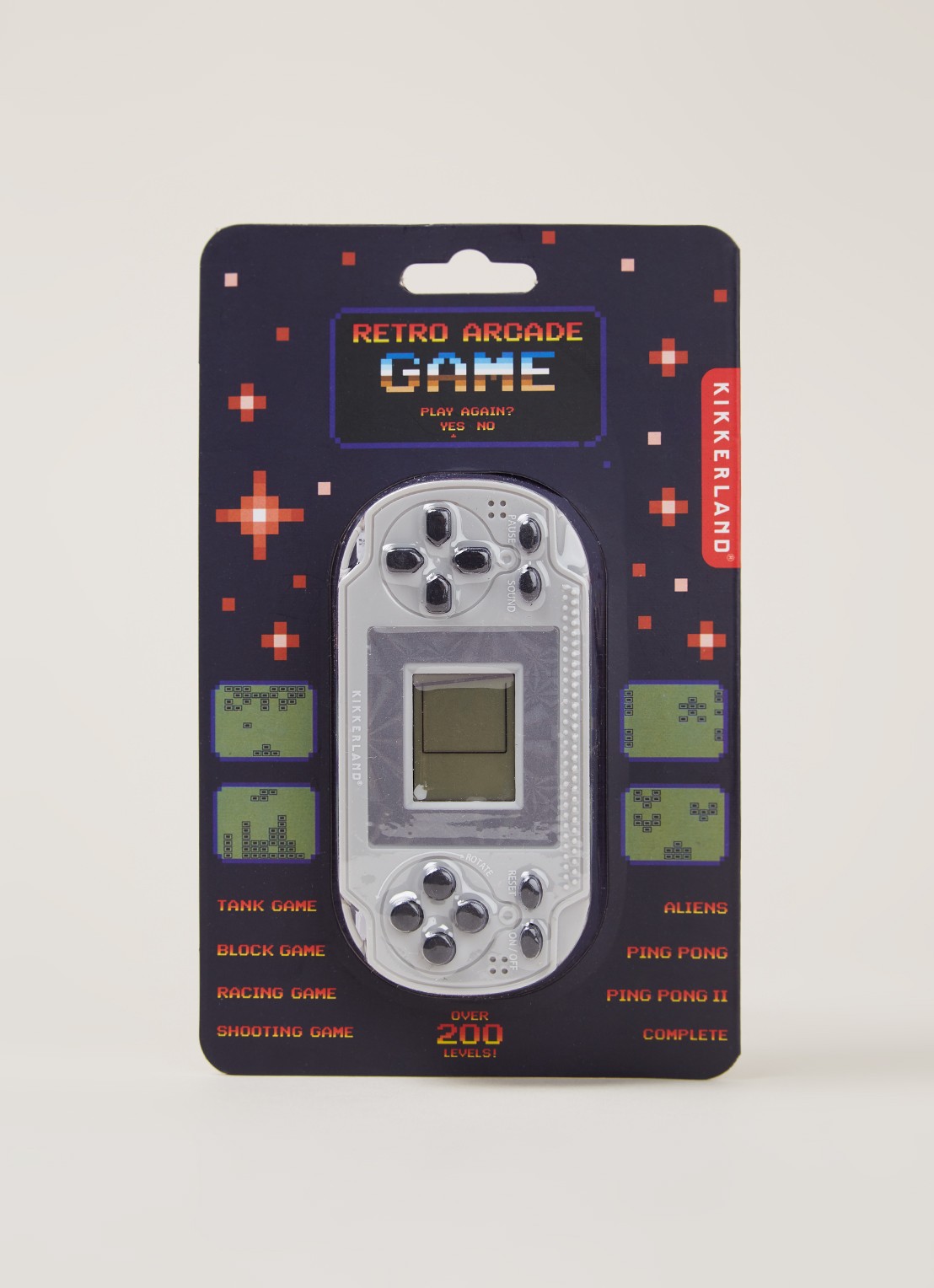 Kikkerland Retro Arcade game boy - voorkant 2 wit