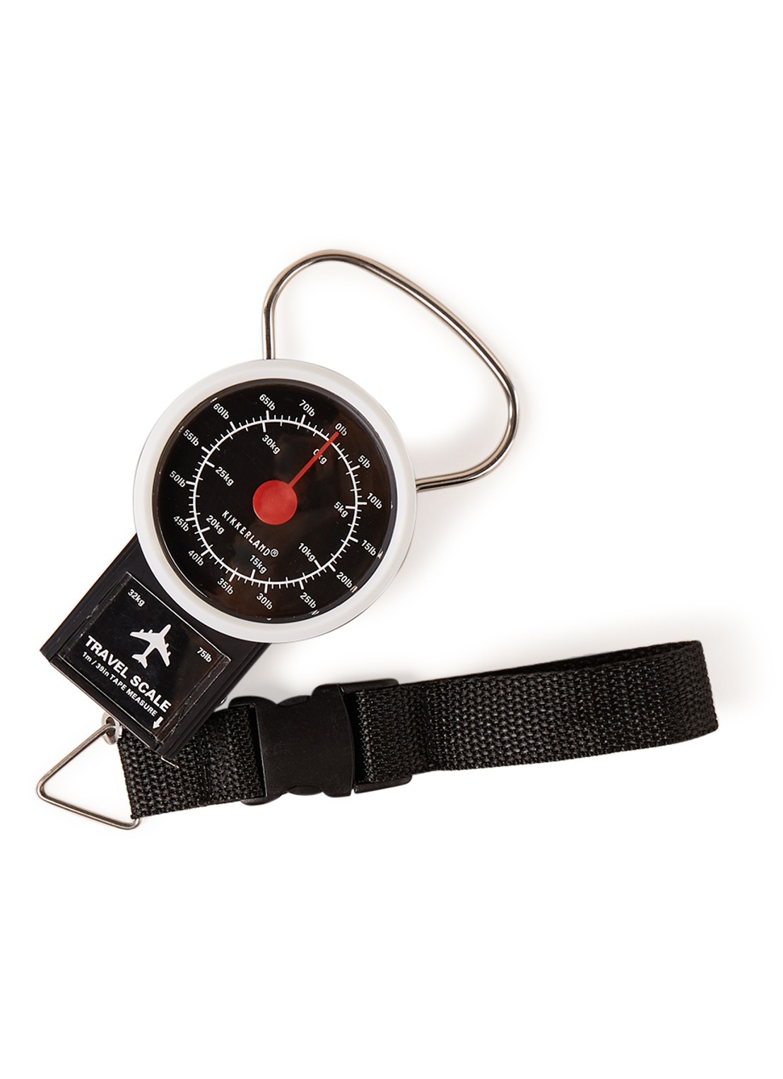 Kikkerland Travel Luggage Scale bagageweegschaal - voorkant 2 zwart