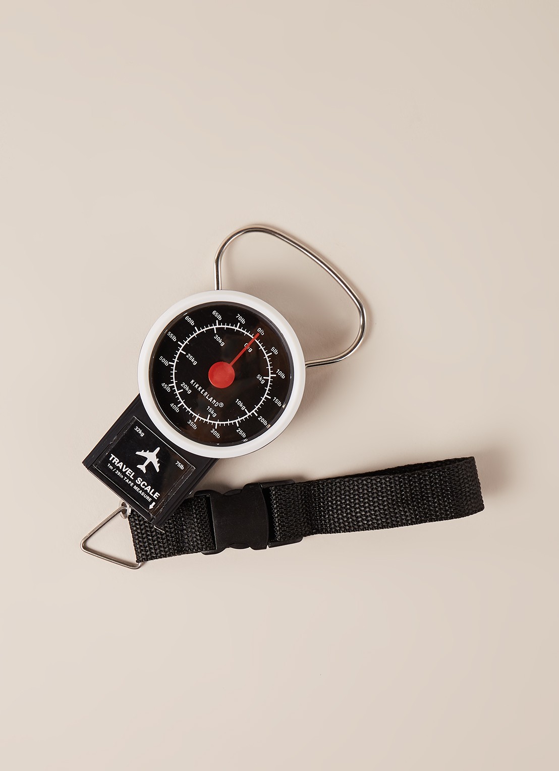 Kikkerland Travel Luggage Scale bagageweegschaal - voorkant 3 zwart
