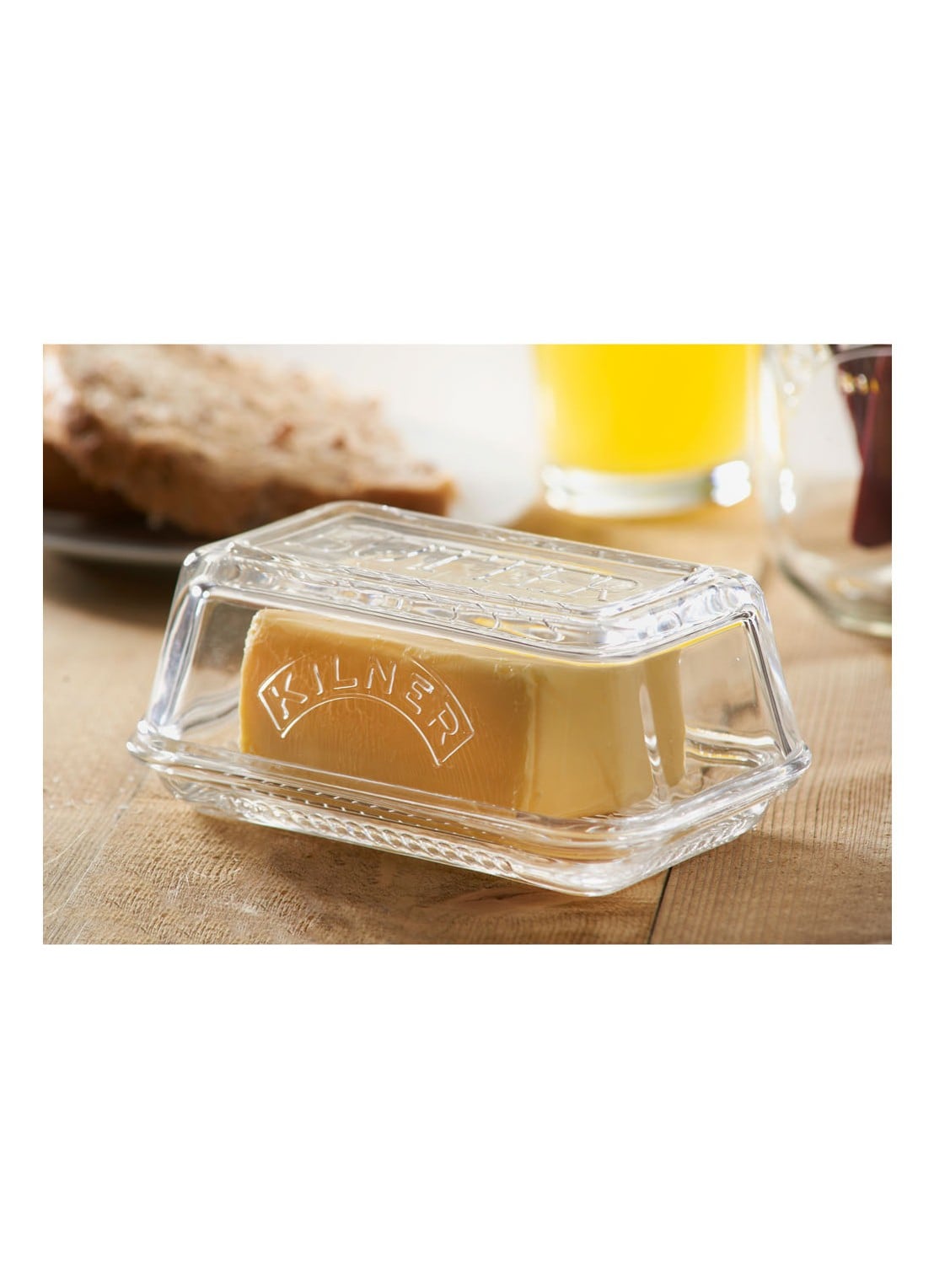 Kilner Botervloot van glas - voorkant 3 transparant