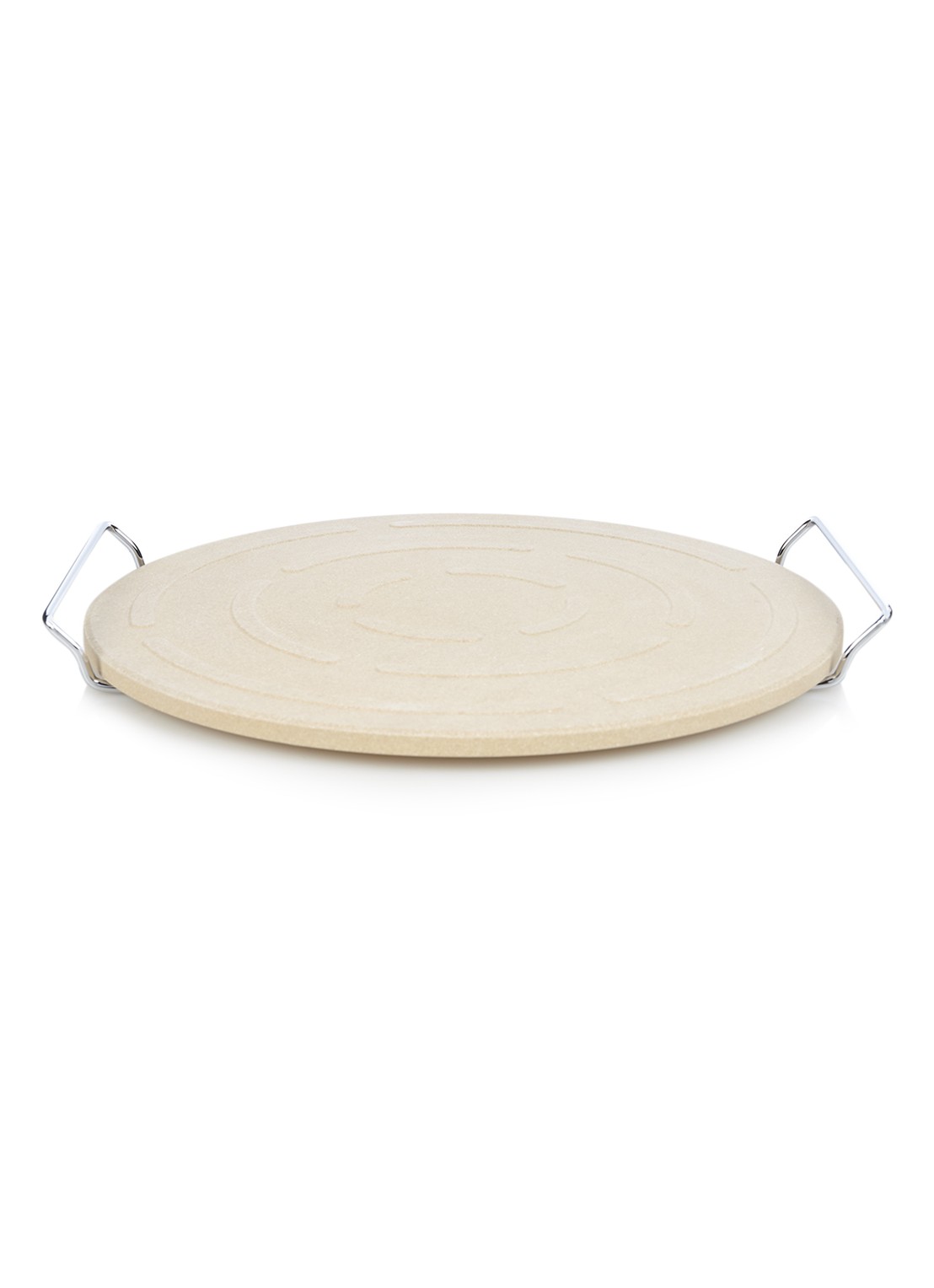 Kitchen Basics Pizzasteen 33 cm - voorkant zand