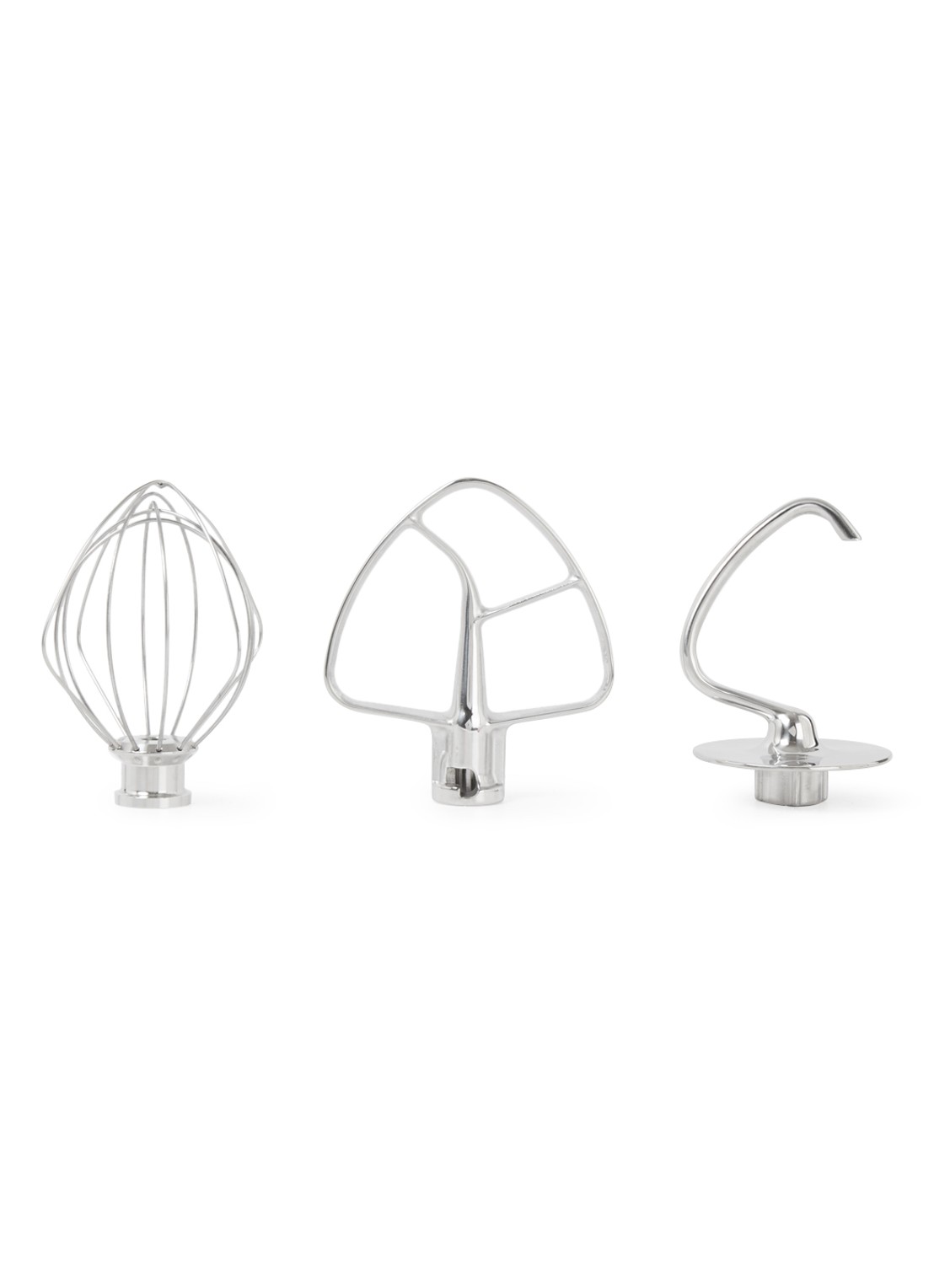 KitchenAid Accessoireset voor mixer-keukerobot 5KSM5TH3PSS set van 3 - voorkant 3 zilver