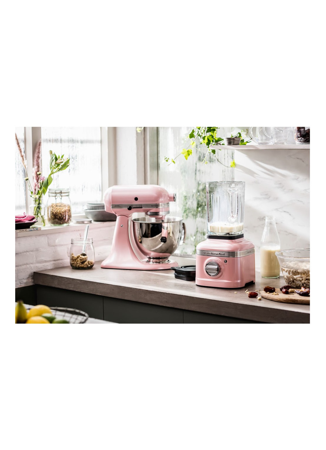 KitchenAid Artisan blender 1,4 liter K400 - Zijderoze - detail 5 lichtroze