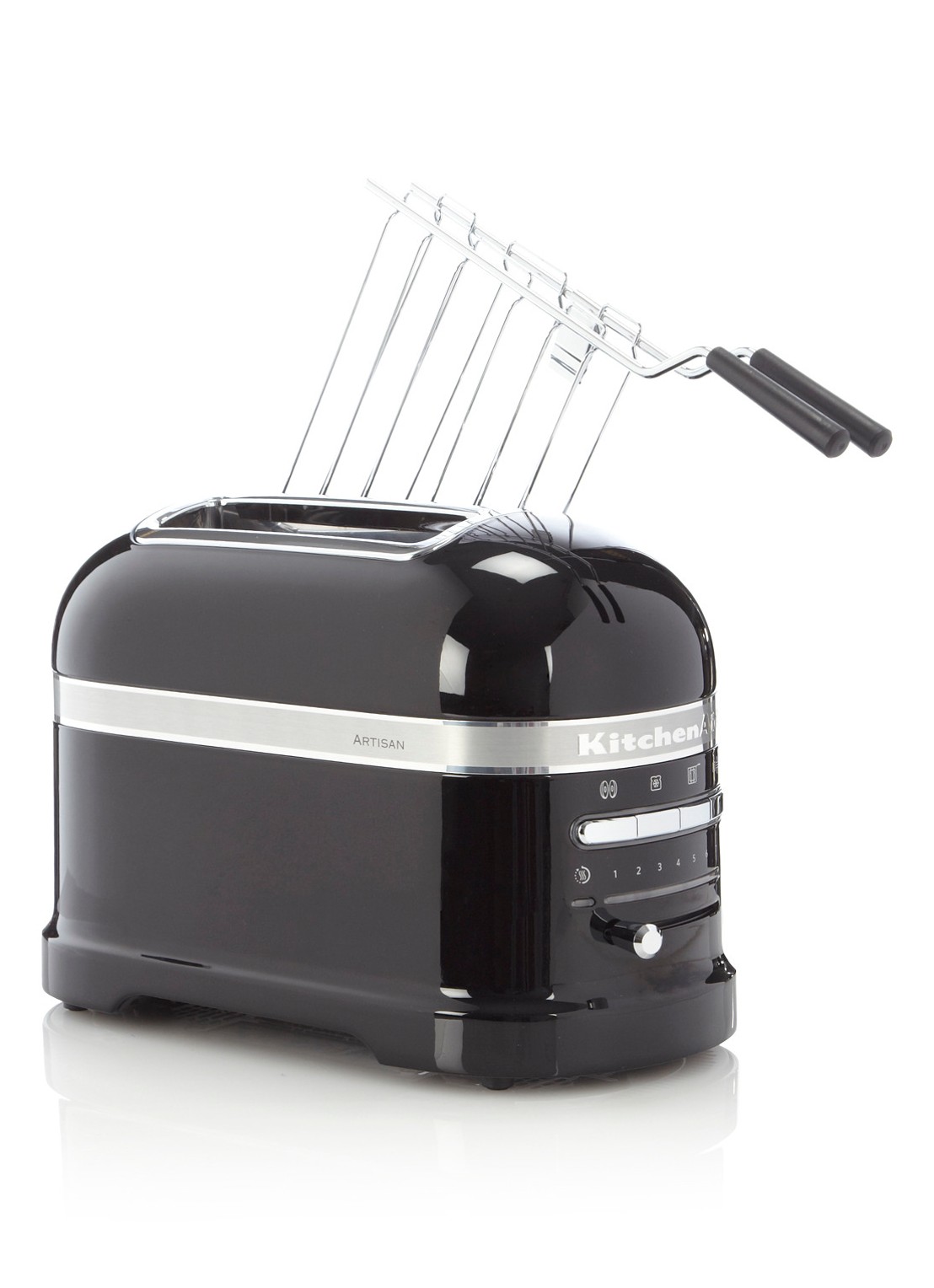 KitchenAid Artisan broodrooster 2-slots 5KMT2204 - Onyx Zwart - voorkant zwart