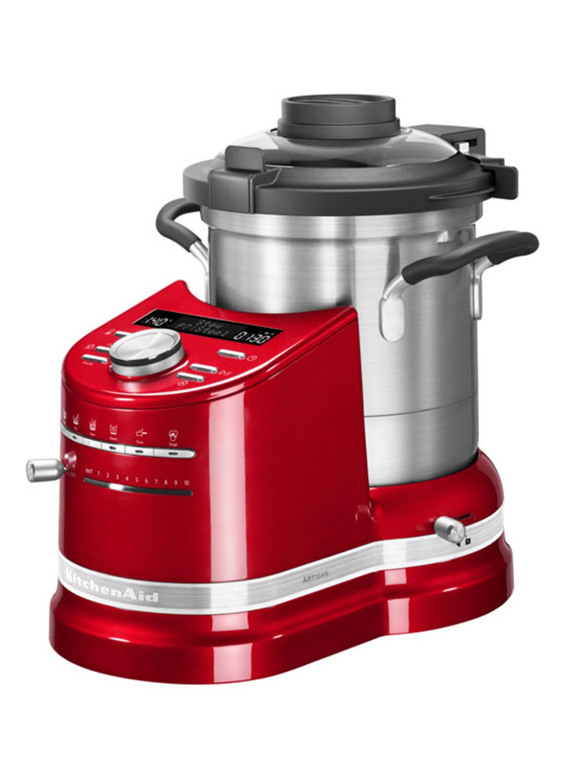 KitchenAid Artisan Cooking Processor 5KCF0104 - Keizerrood - voorkant steenrood