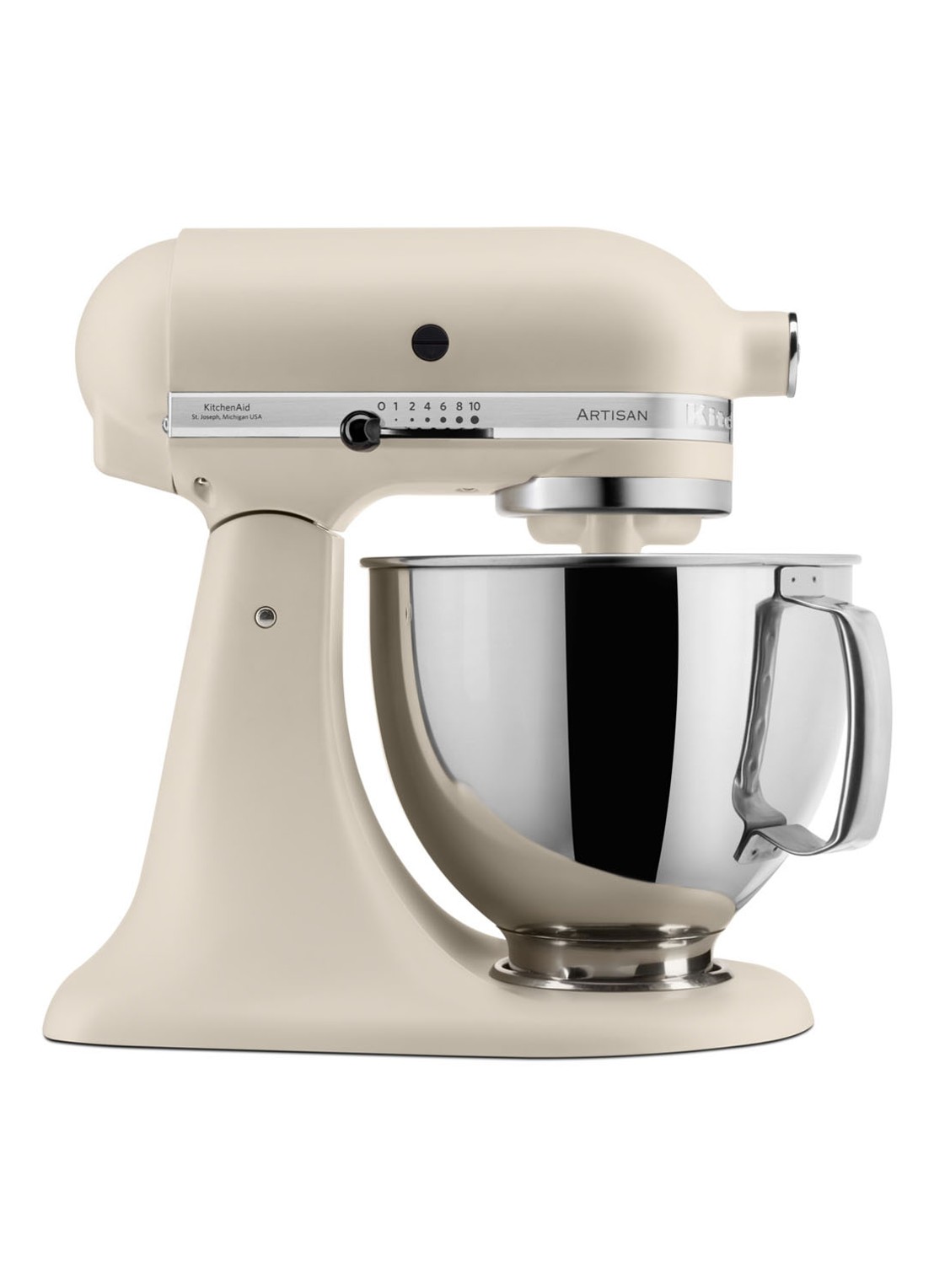 KitchenAid Artisan keukenmachine 4,8 liter 5KSM175PSEFL - Matte Fresh Linen - voorkant 5 creme