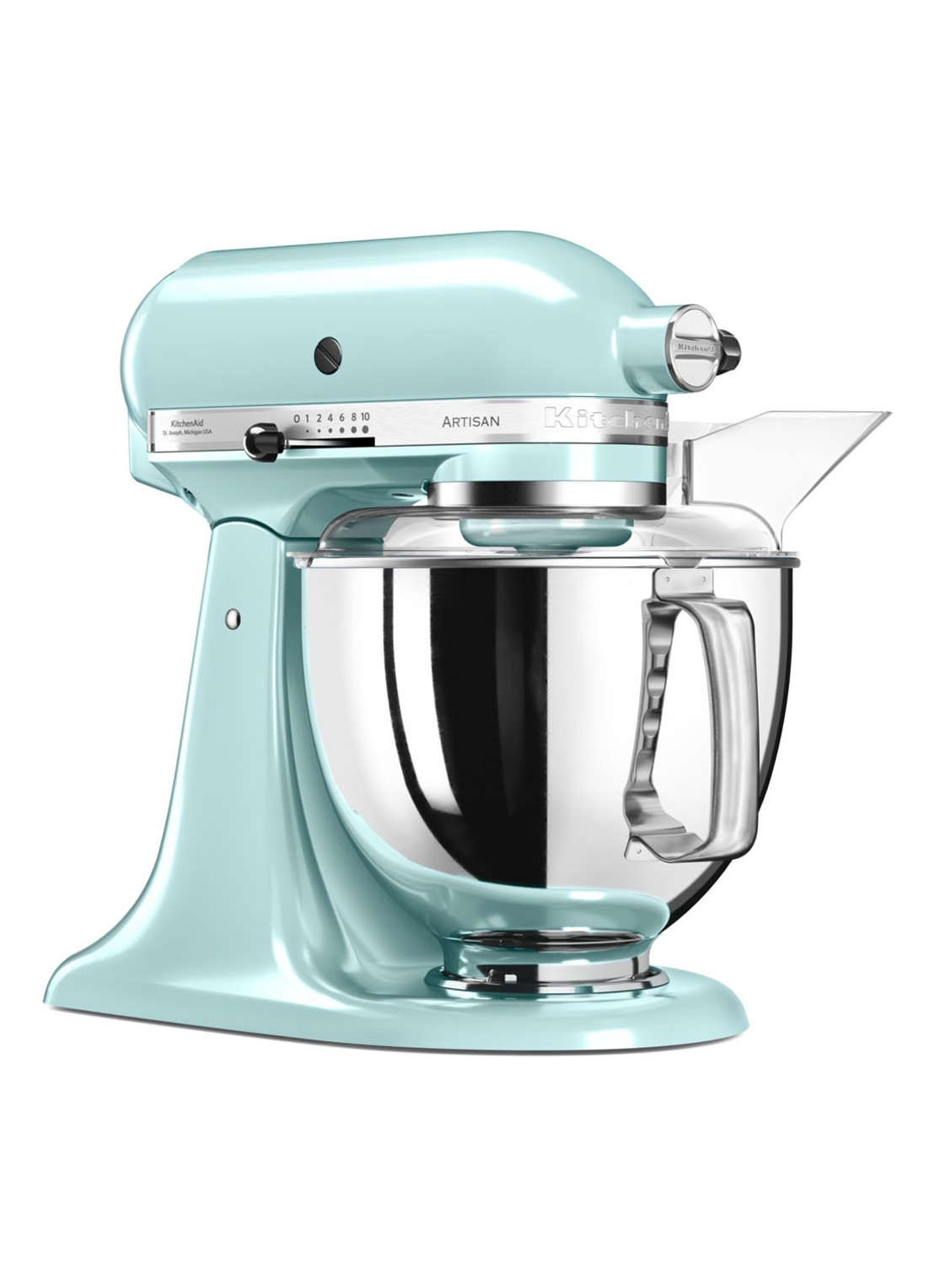KitchenAid Artisan keukenmachine 4,8 liter 5KSM175PSEIC - IJsblauw - detail 4 ijsblauw