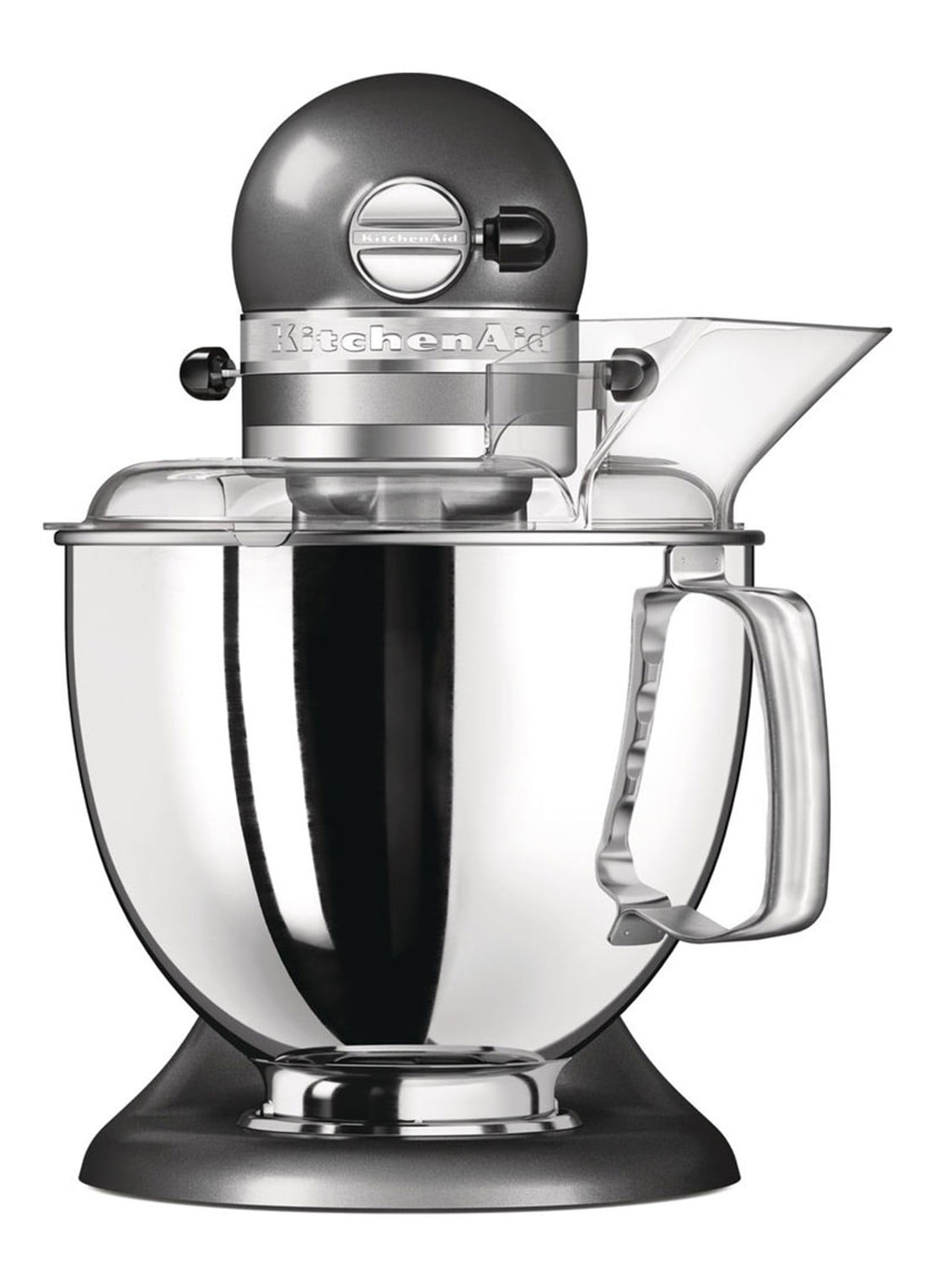 KitchenAid Artisan keukenmachine 4,8 liter 5KSM175PSEMS - Tingrijs - voorkant 3 zilver