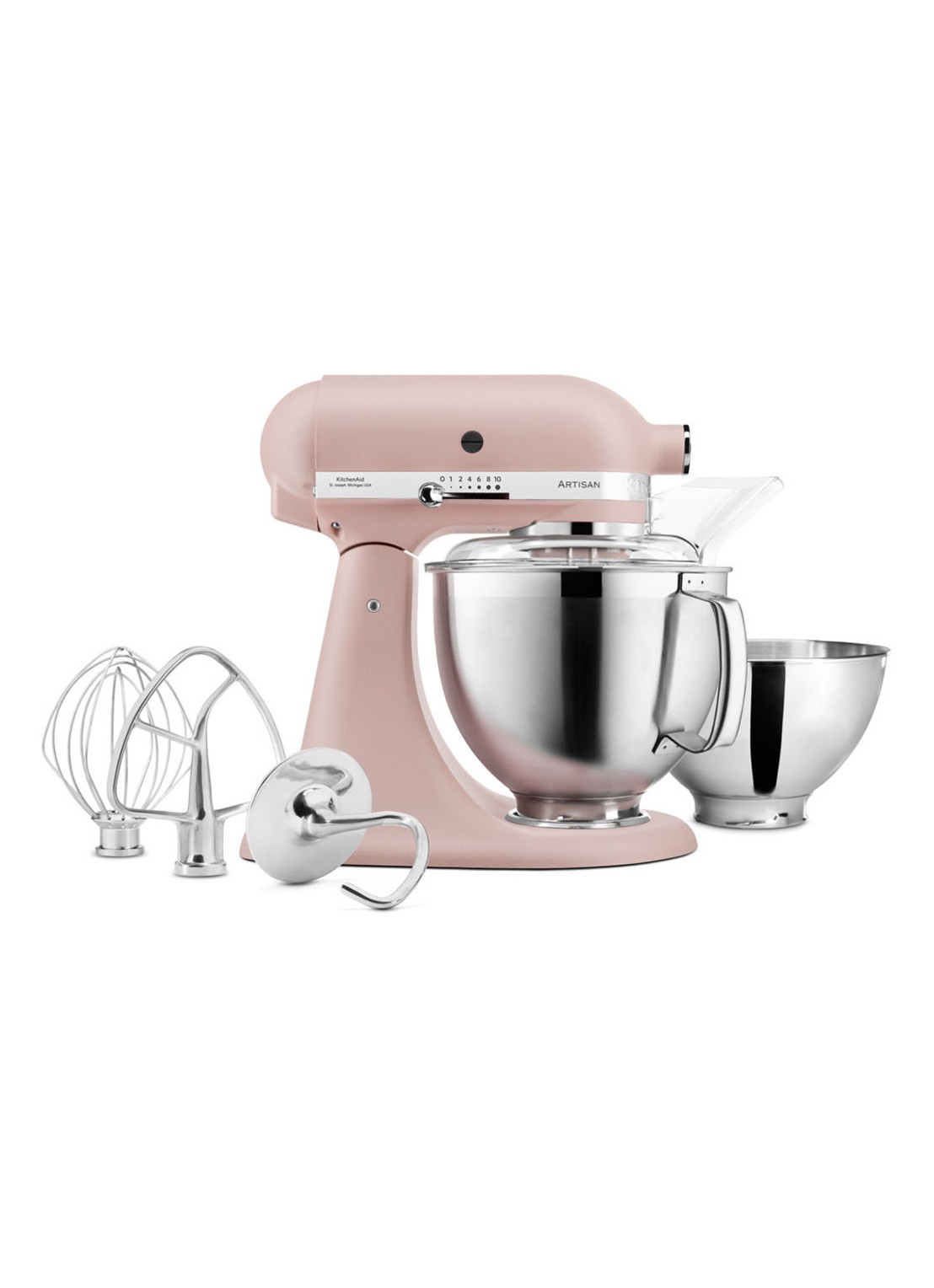 KitchenAid Artisan keukenmachine 4,8 liter 5KSM185PSEFT - Feather Pink - detail 2 feather pink