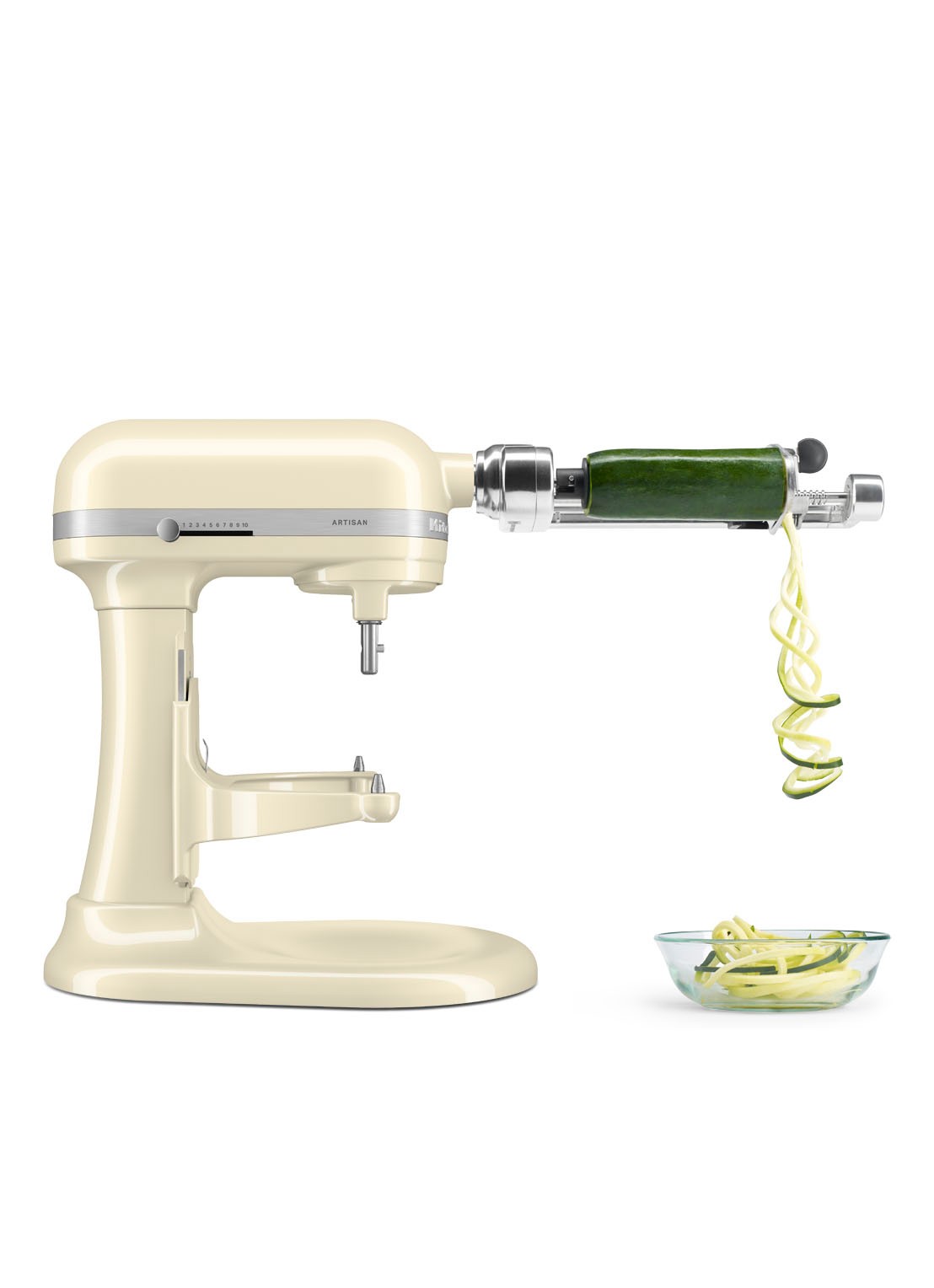 KitchenAid Artisan keukenmachine met in de hoogte verstelbare kom 5,6 liter - detail 5 amandelwit