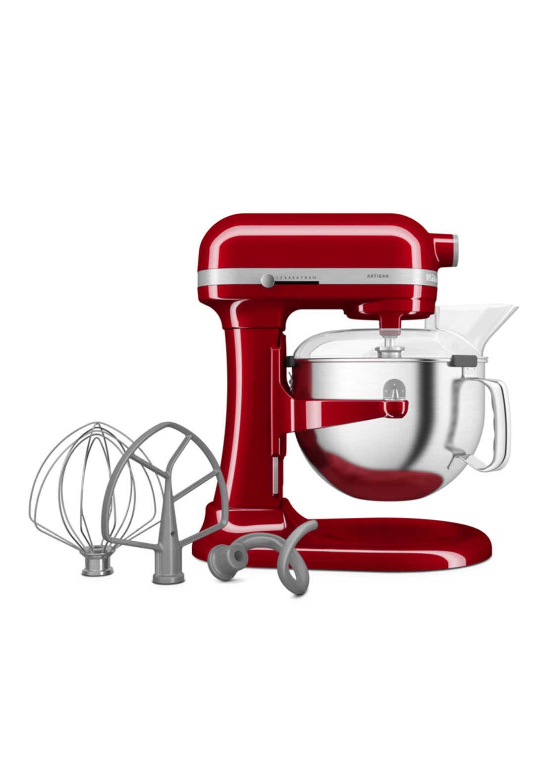 KitchenAid Artisan keukenmachine met in de hoogte verstelbare kom 5,6 liter - detail 2 keizerrood