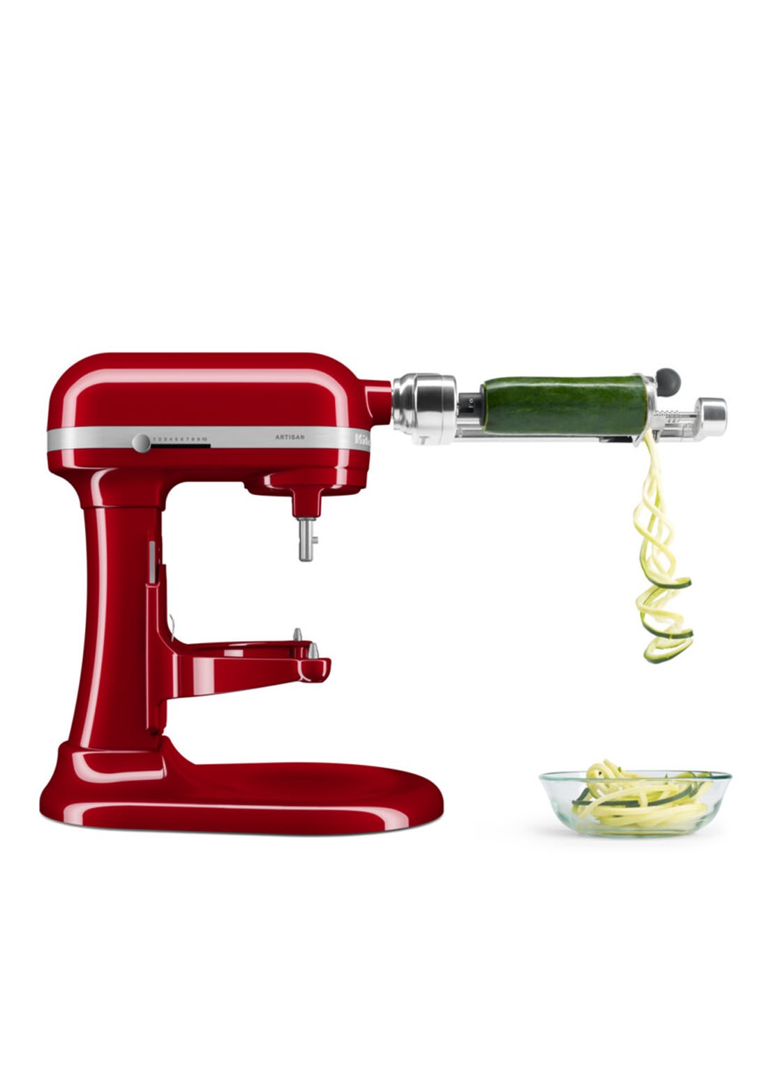 KitchenAid Artisan keukenmachine met in de hoogte verstelbare kom 5,6 liter - detail 3 keizerrood