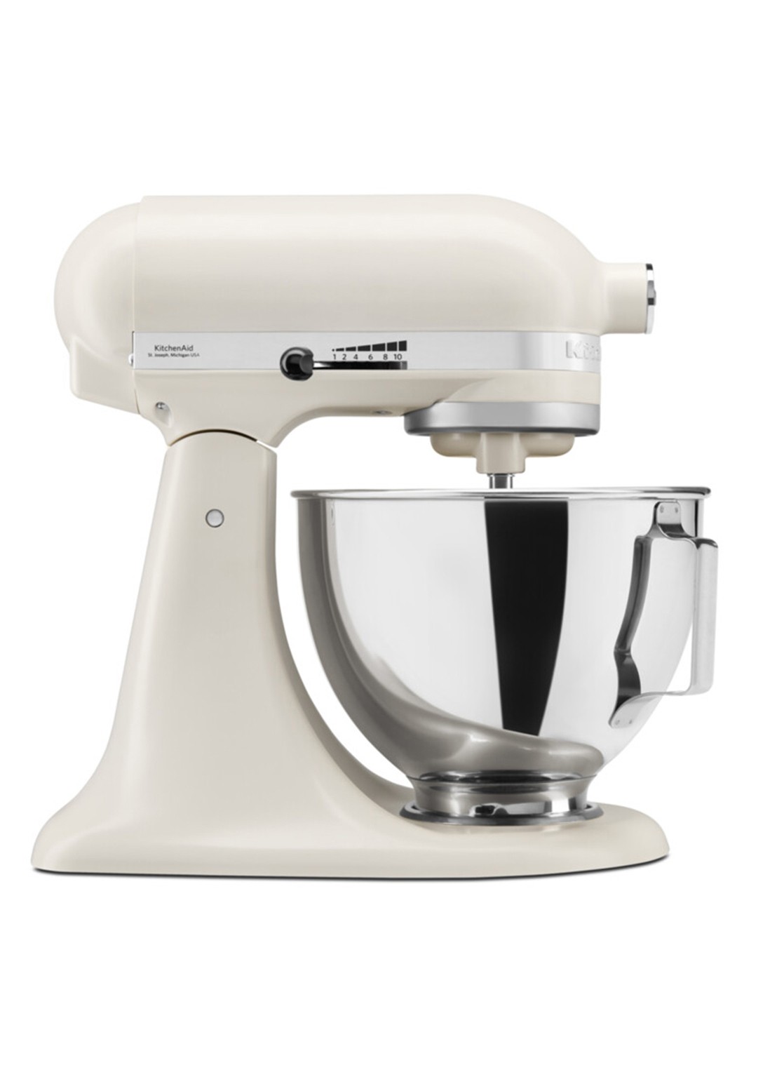 KitchenAid Artisan keukenmachine met kantelbare kop 4,3 liter 5KSM95PS - voorkant 4 wit