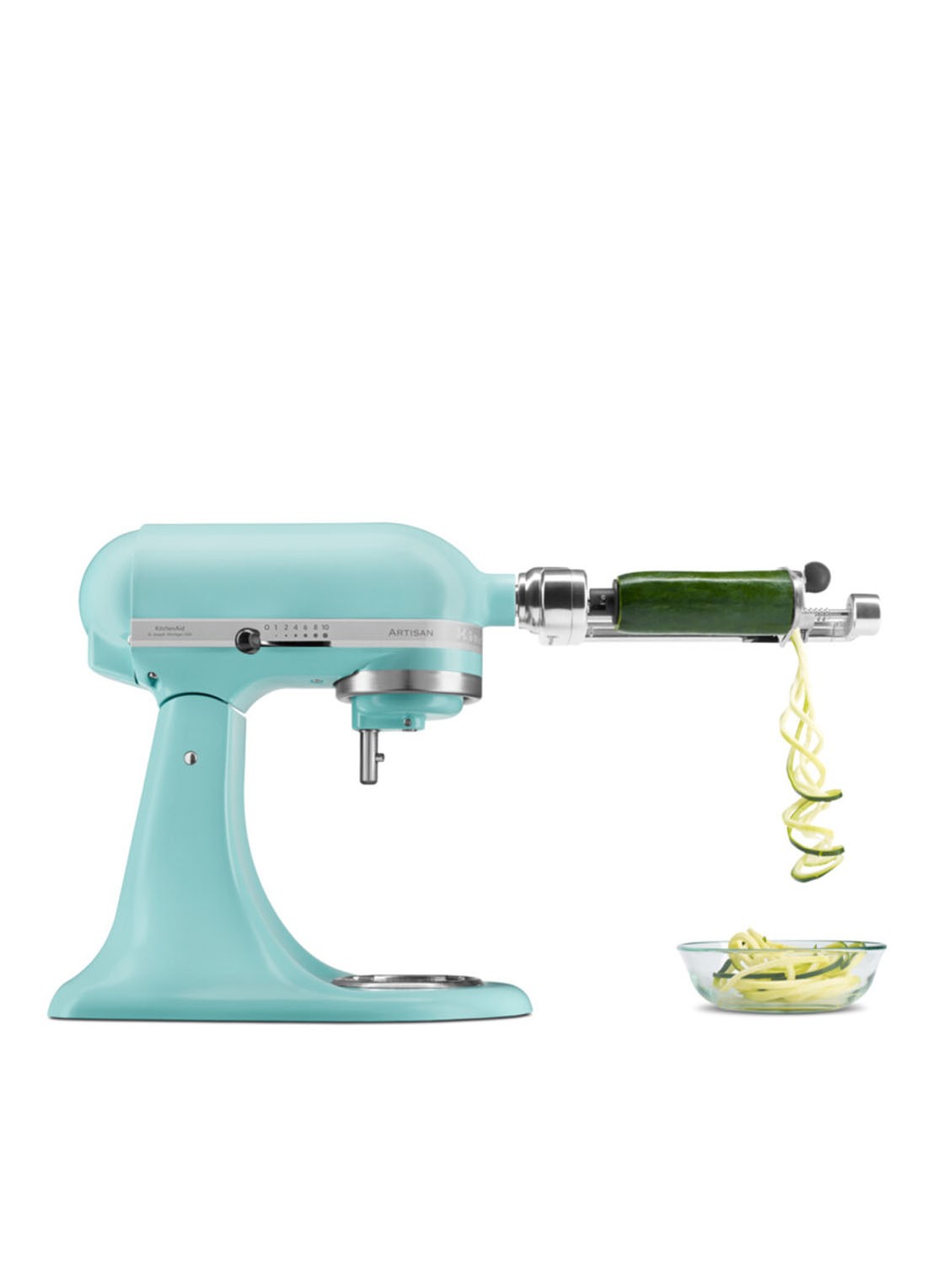 KitchenAid Artisan keukenmachine met kantelbare kop 4,7 liter - 5KSM125EMI - detail 6 aquablauw