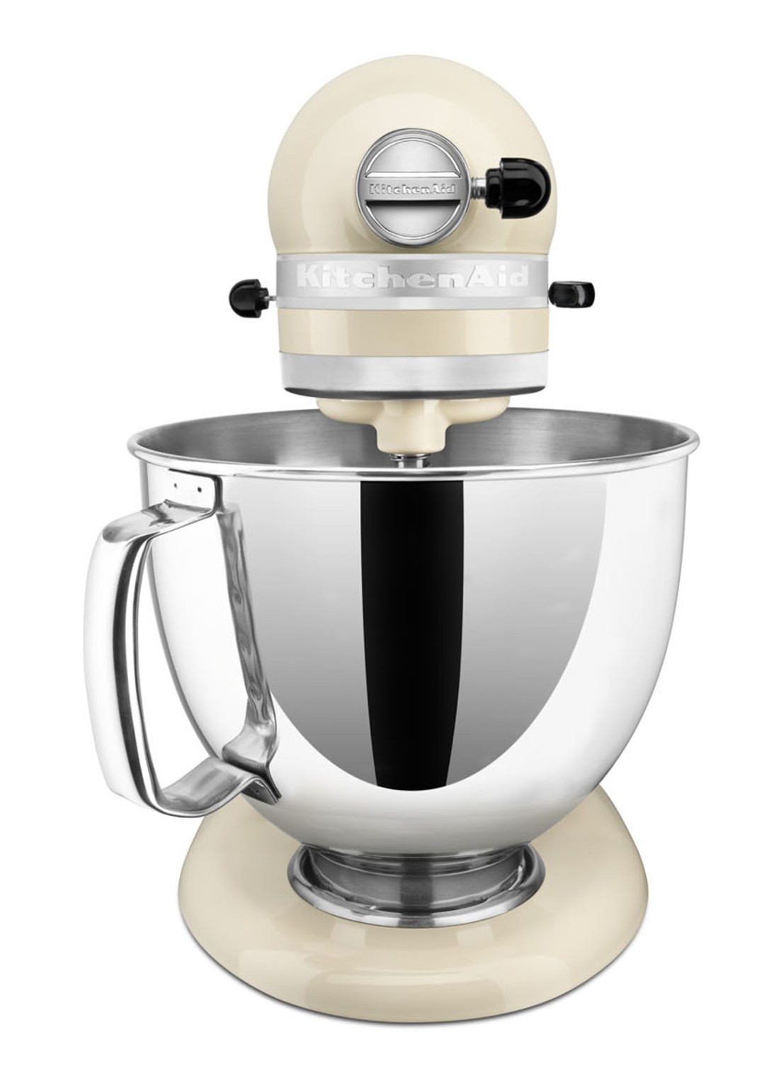 KitchenAid Artisan keukenmachine met kantelbare kop 4,8 liter 5KSM175PSEAC - Amandelwit - detail amandelwit