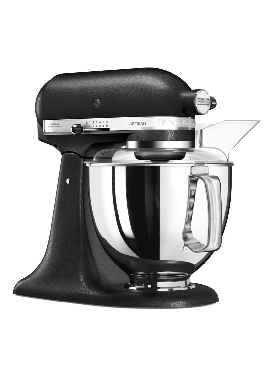 KitchenAid Artisan keukenmachine met kantelbare kop 4,8 liter 5KSM175PSEBK - Vulkaanzwart - detail 5 vulkaanzwart