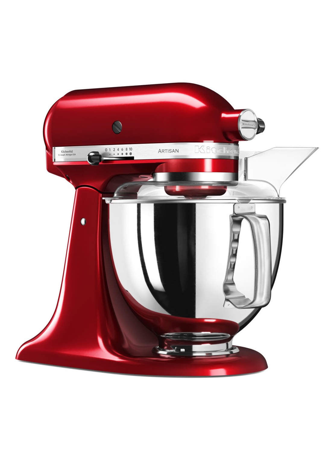 KitchenAid Artisan keukenmachine met kantelbare kop 4,8 liter 5KSM175PSECA - Appelrood - detail 5 appelrood