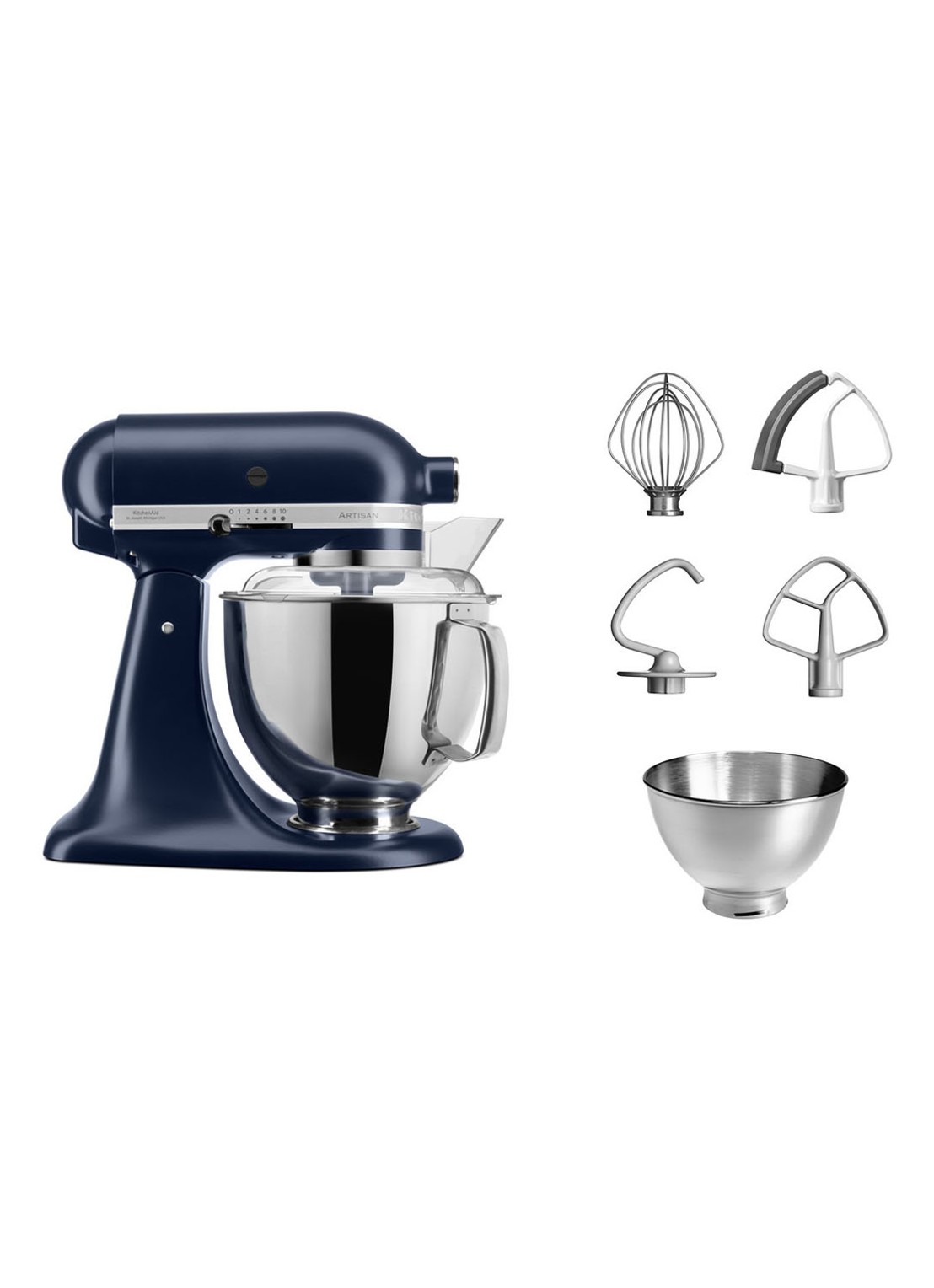 KitchenAid Artisan keukenmachine met kantelbare kop 4,8 liter 5KSM175PSEIB - Matte Ink Blue - detail 4 matte ink blue