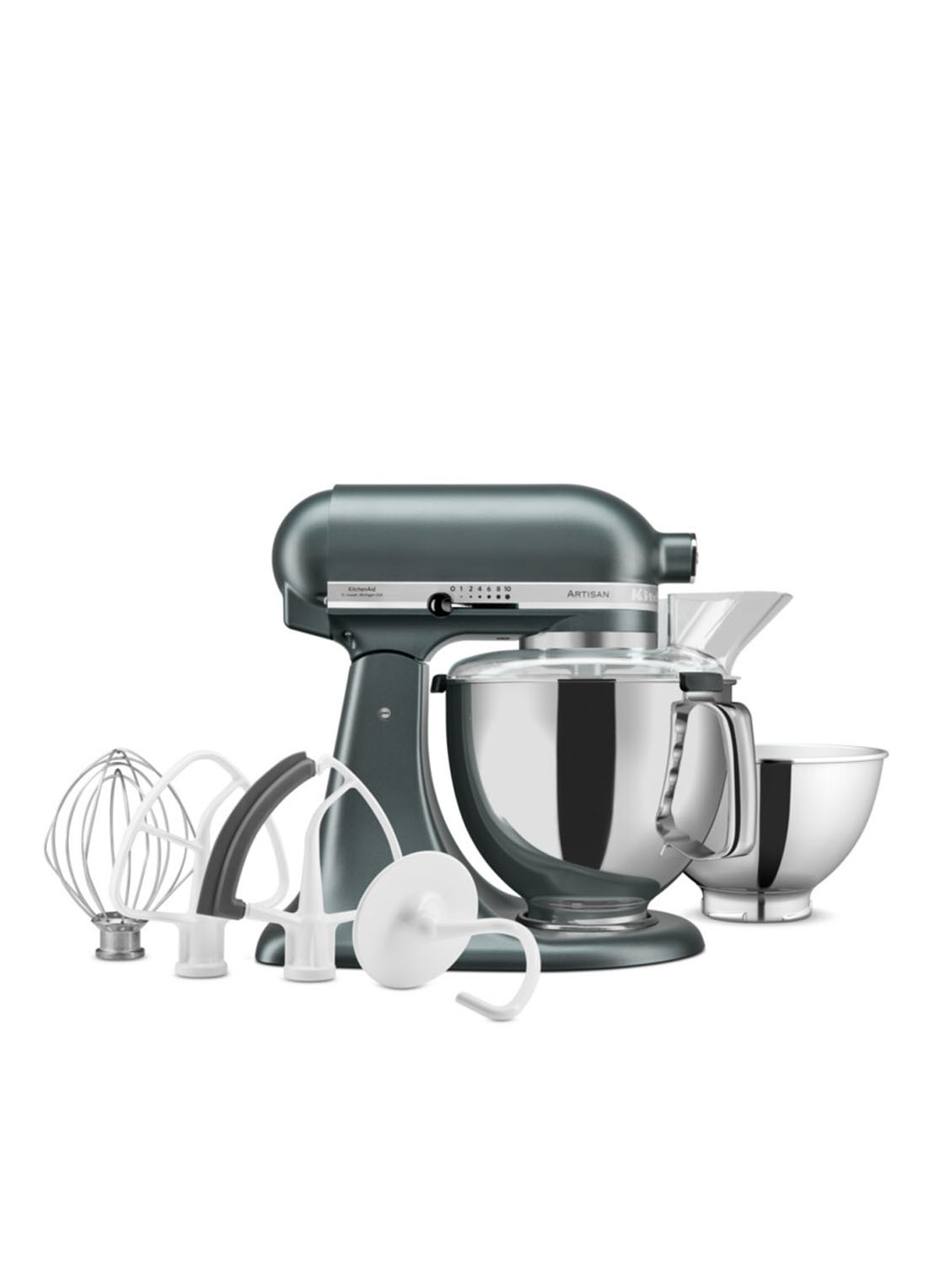 KitchenAid Artisan keukenmachine met kantelbare kop 4,8 liter 5KSM175PSEJP - Juniper - detail 2 olijfgroen