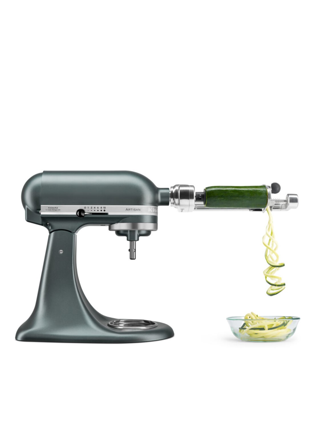 KitchenAid Artisan keukenmachine met kantelbare kop 4,8 liter 5KSM175PSEJP - Juniper - detail 3 olijfgroen