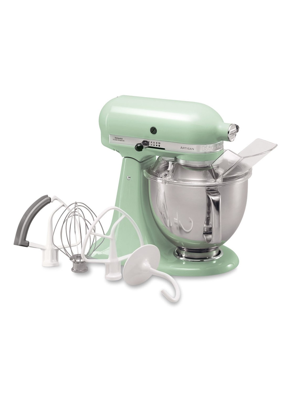 KitchenAid Artisan keukenmachine met kantelbare kop 4,8 liter 5KSM175PSEPT - Pistache - detail 5 pistache