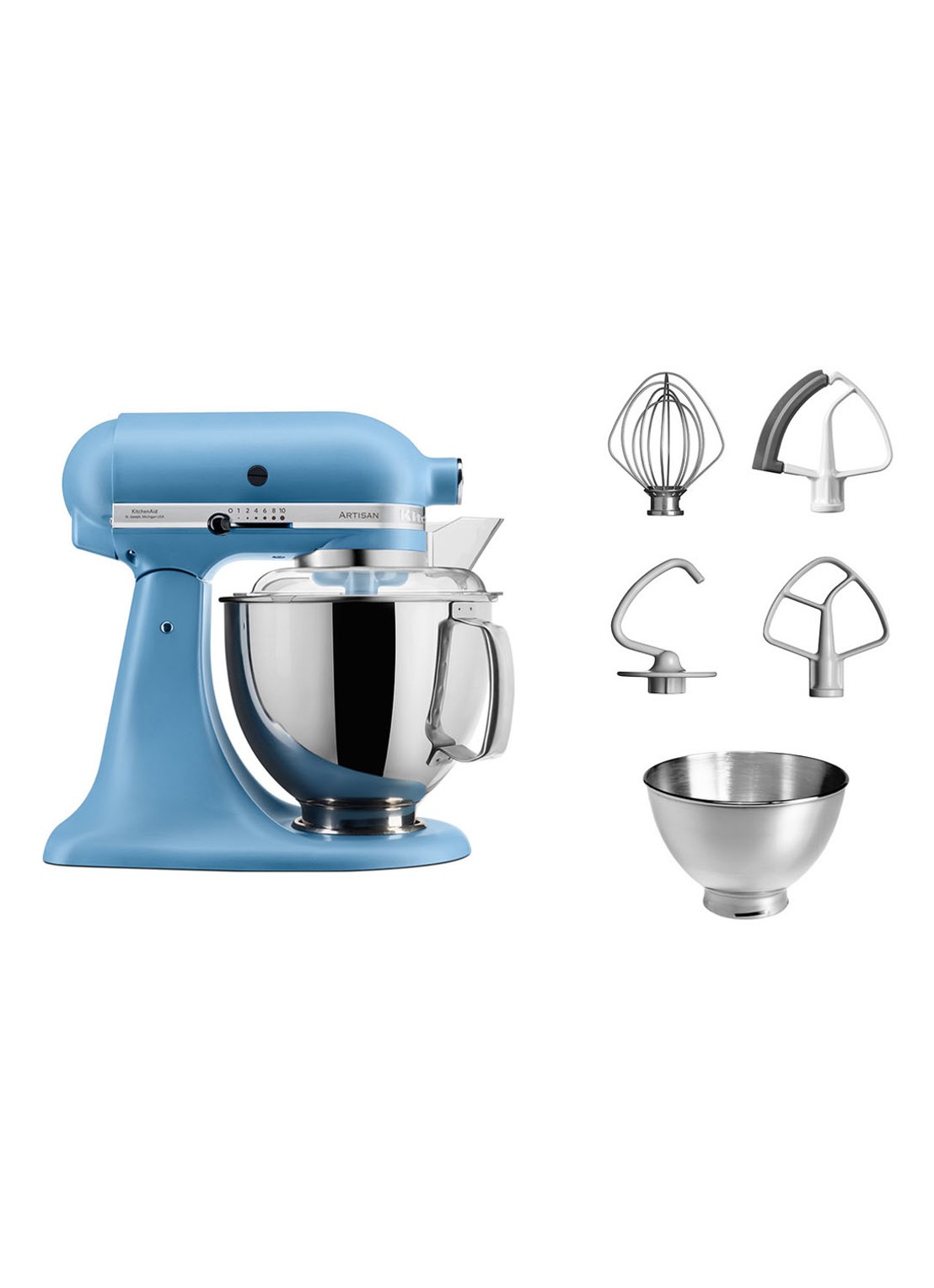 KitchenAid Artisan keukenmachine met kantelbare kop 4,8 liter 5KSM175PSEVB - Velvet blue - detail 2 velvet blue