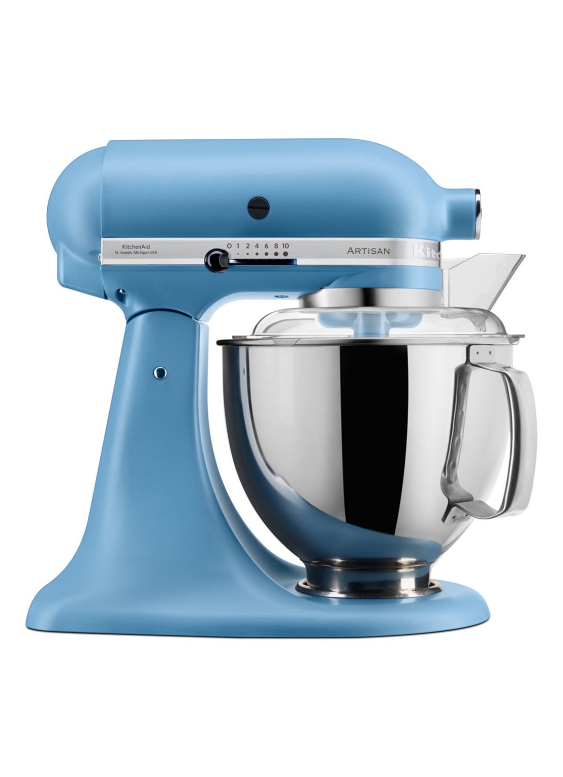 KitchenAid Artisan keukenmachine met kantelbare kop 4,8 liter 5KSM175PSEVB - Velvet blue - voorkant 3 velvet blue