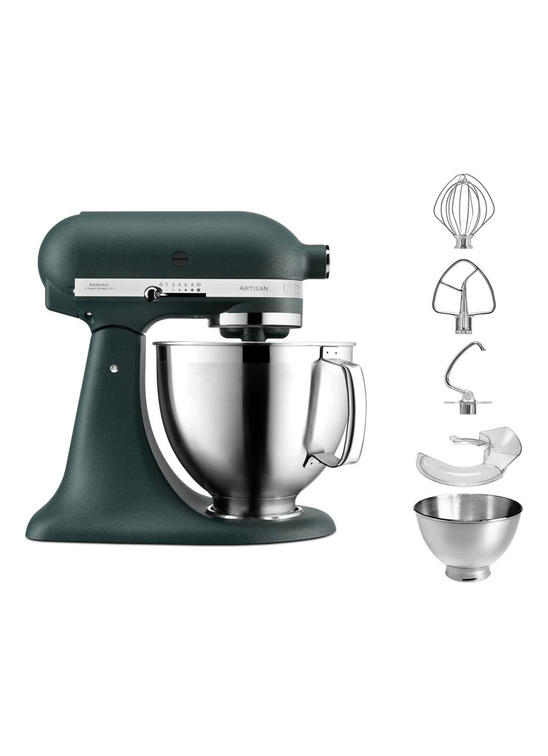 KitchenAid Artisan keukenmachine met kantelbare kop 4,8 liter 5KSM185PSEPP - Palm Green - detail palm green