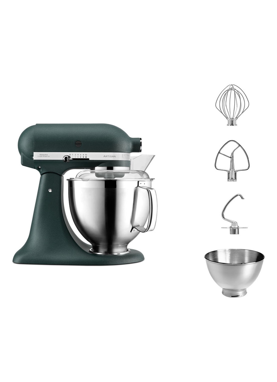 KitchenAid Artisan keukenmachine met kantelbare kop 4,8 liter 5KSM185PSEPP - Palm Green - detail 2 palm green