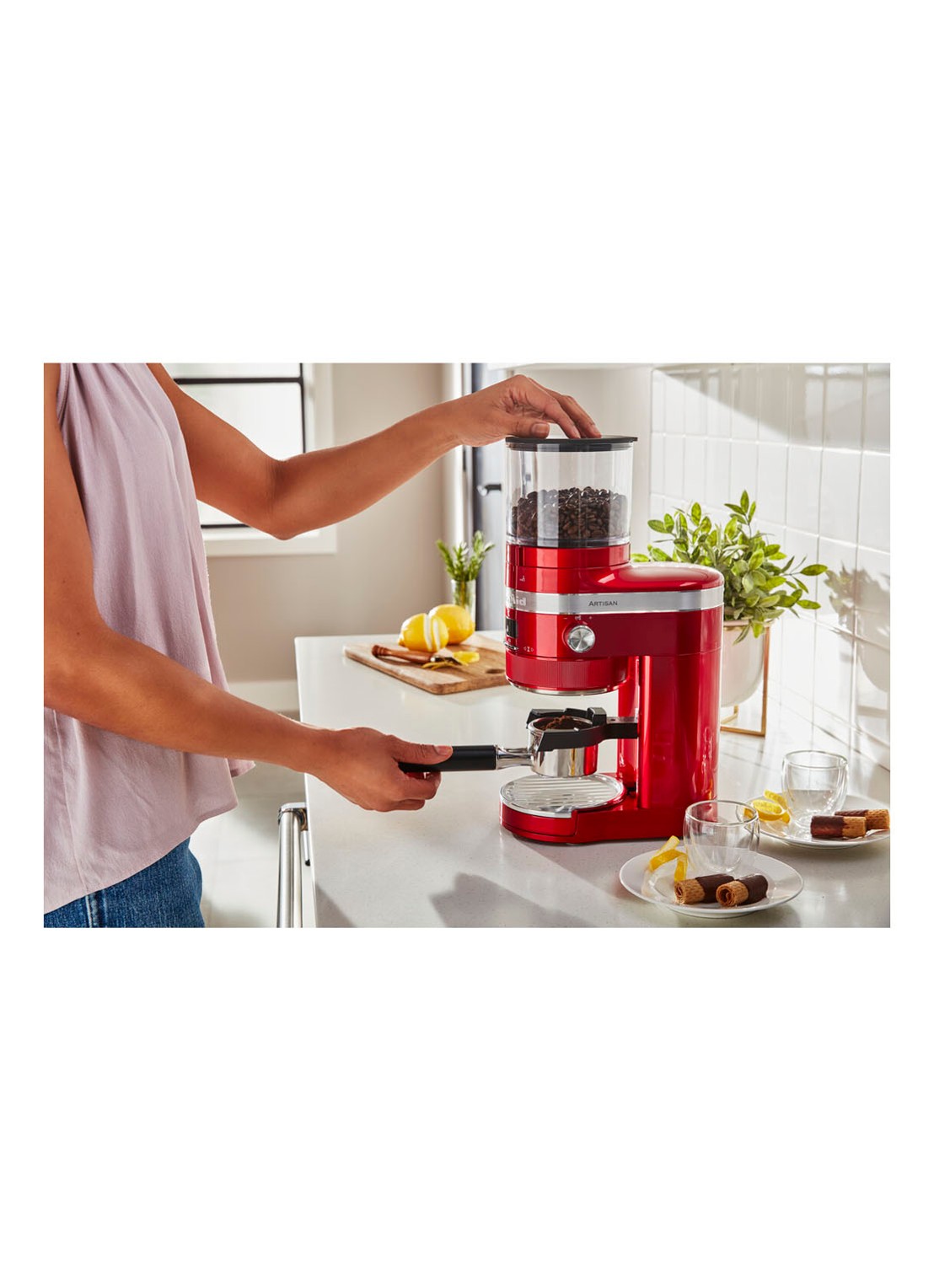 KitchenAid Artisan koffiemolen 5KCG8433 - detail 3 appelrood