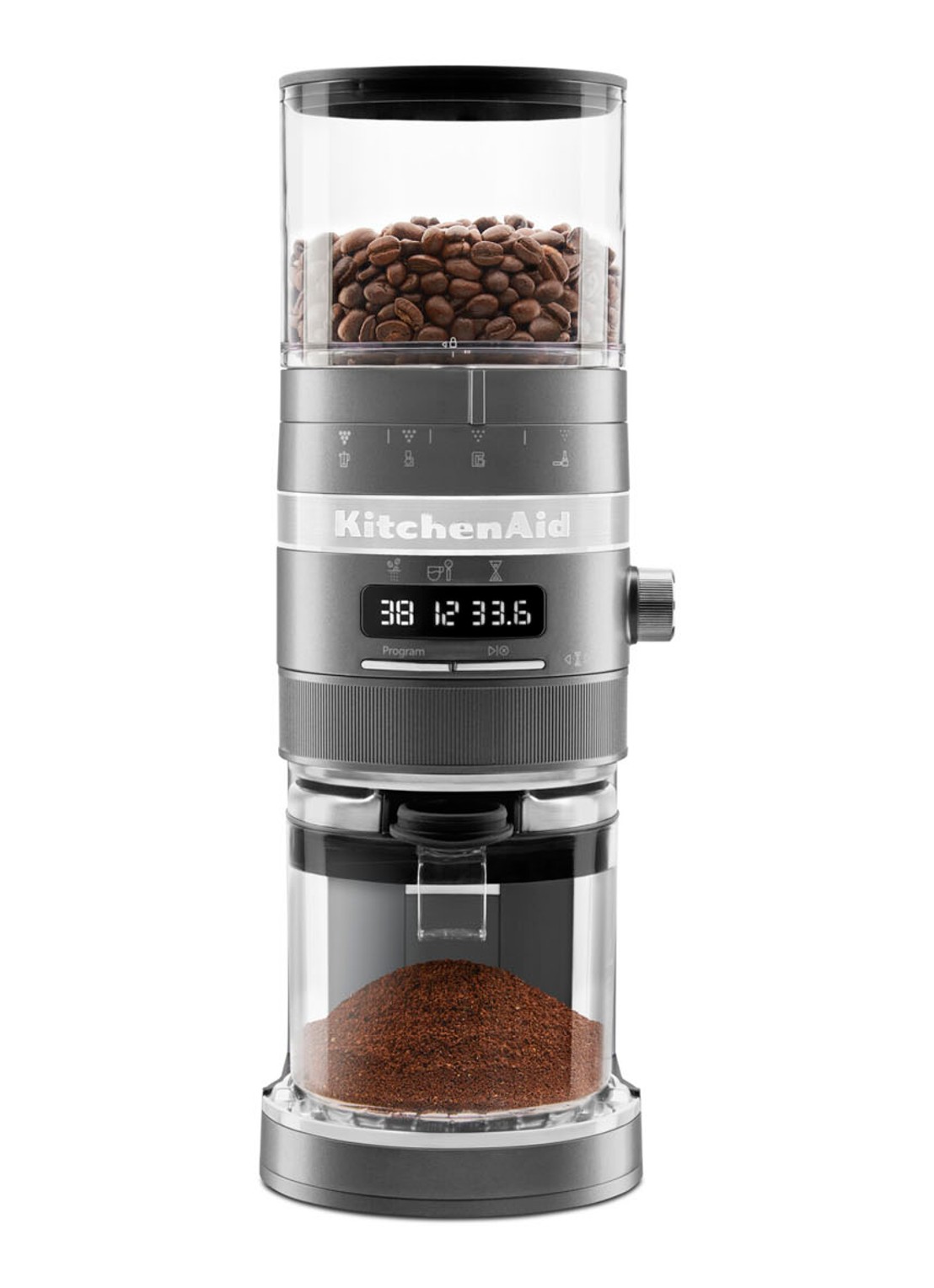 KitchenAid Artisan koffiemolen 5KCG8433 - voorkant tingrijs