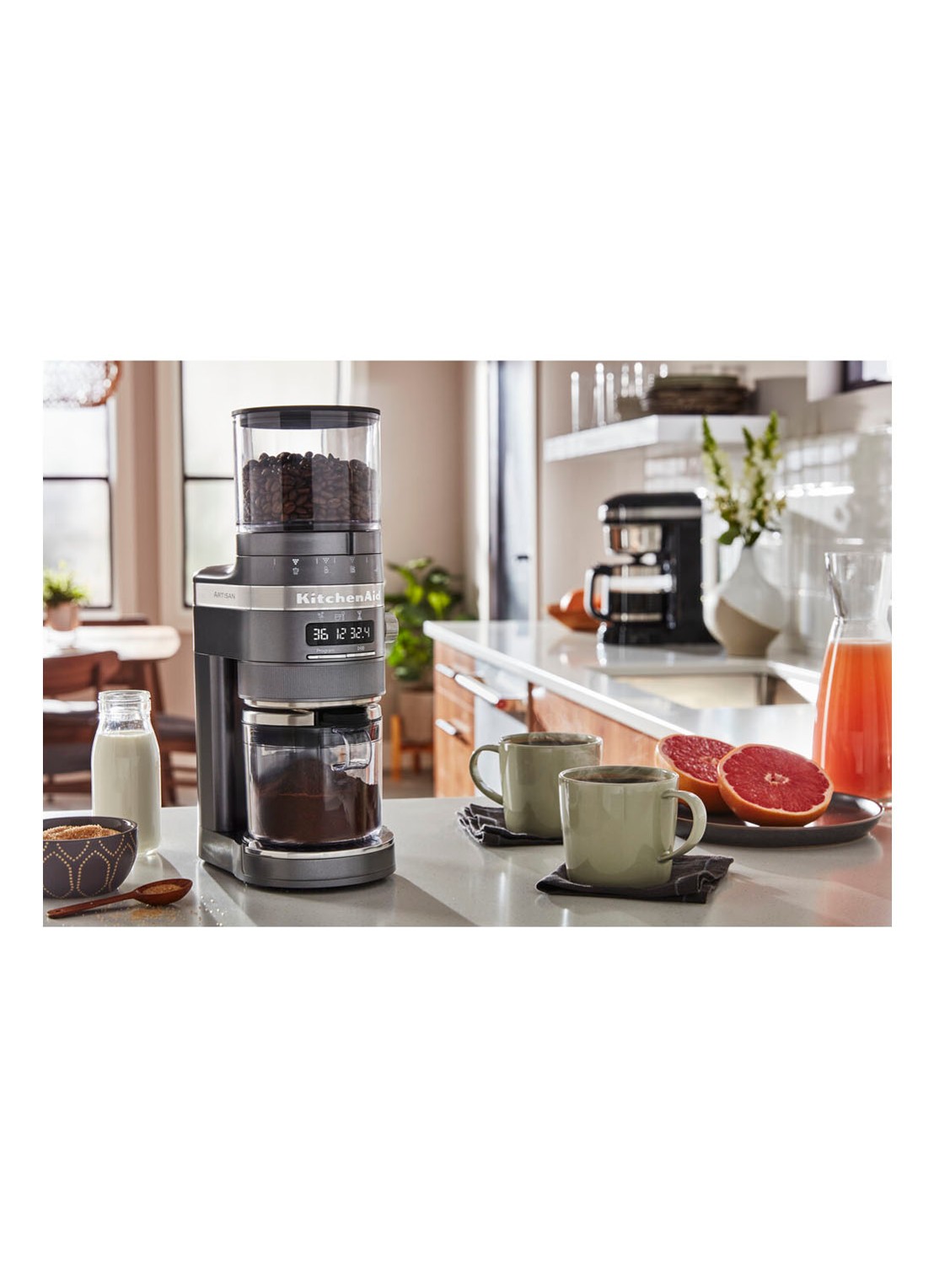 KitchenAid Artisan koffiemolen 5KCG8433 - voorkant 2 tingrijs