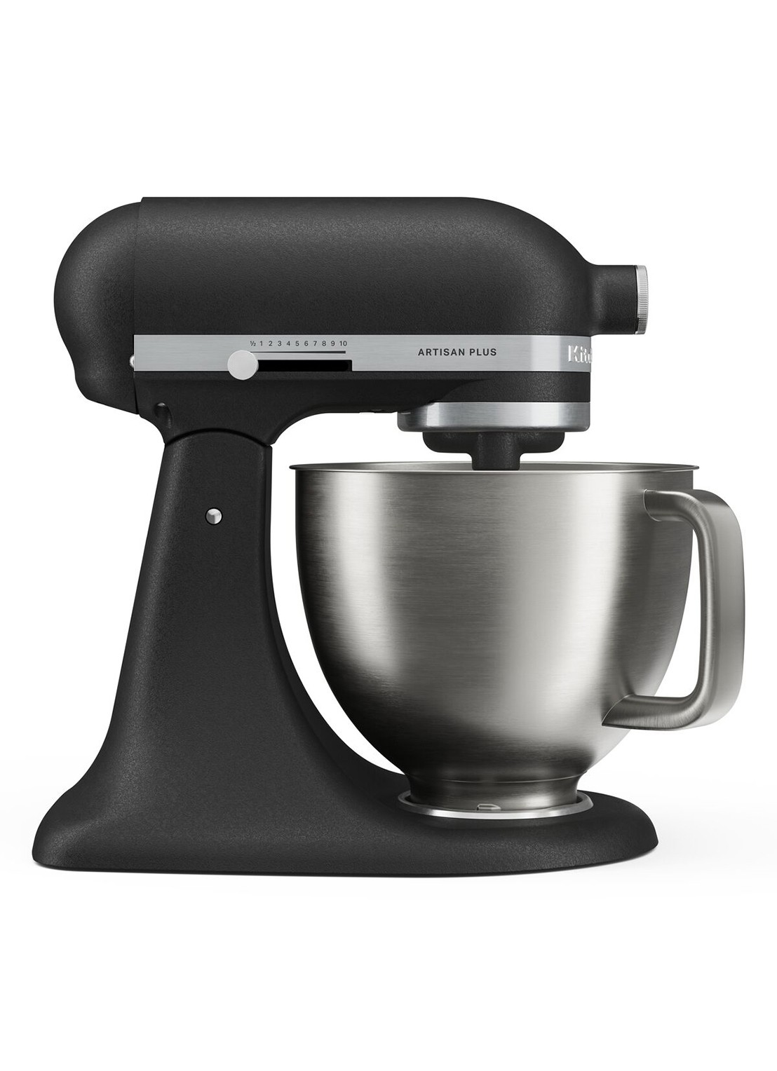 KitchenAid Artisan Plus keukenmachine met kantelbare kop 4,7 liter - voorkant 2 zwart