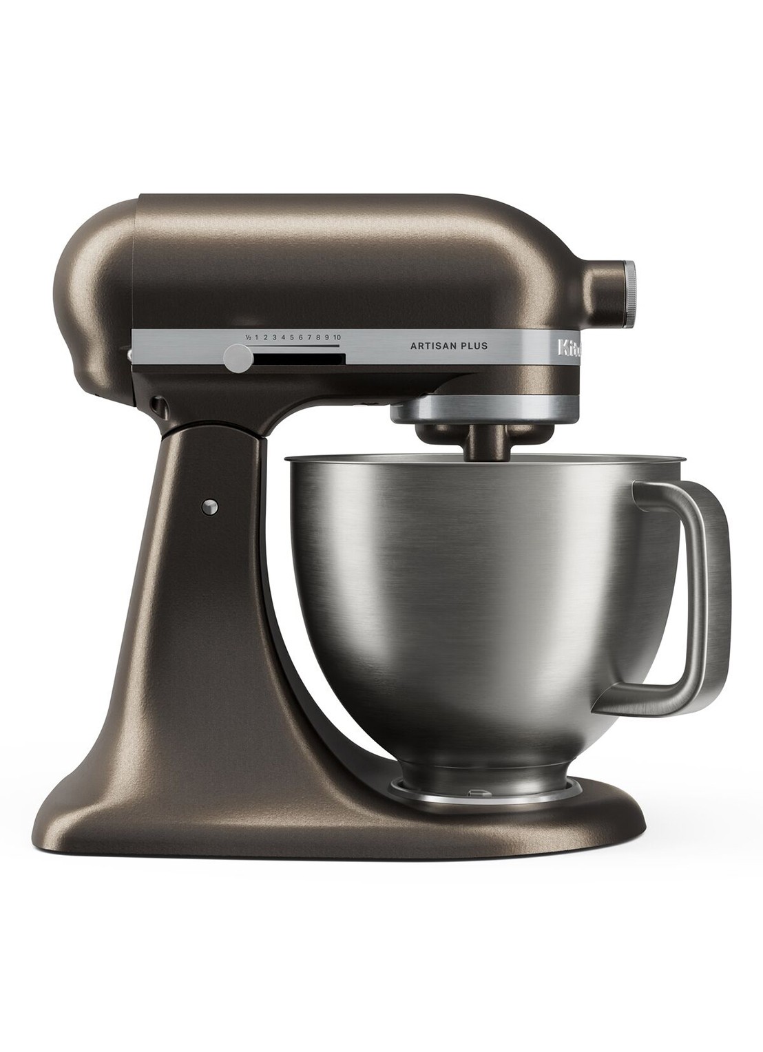 KitchenAid Artisan Plus keukenmachine met kantelbare kop 4,7 liter - voorkant 2 lichtbruin