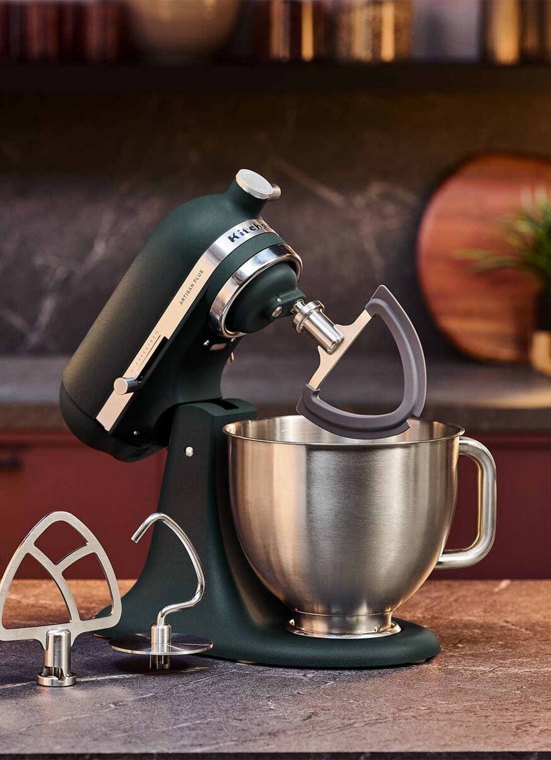 KitchenAid Artisan Plus keukenmachine met kantelbare kop 4,7 liter - detail 4 pebbled palm