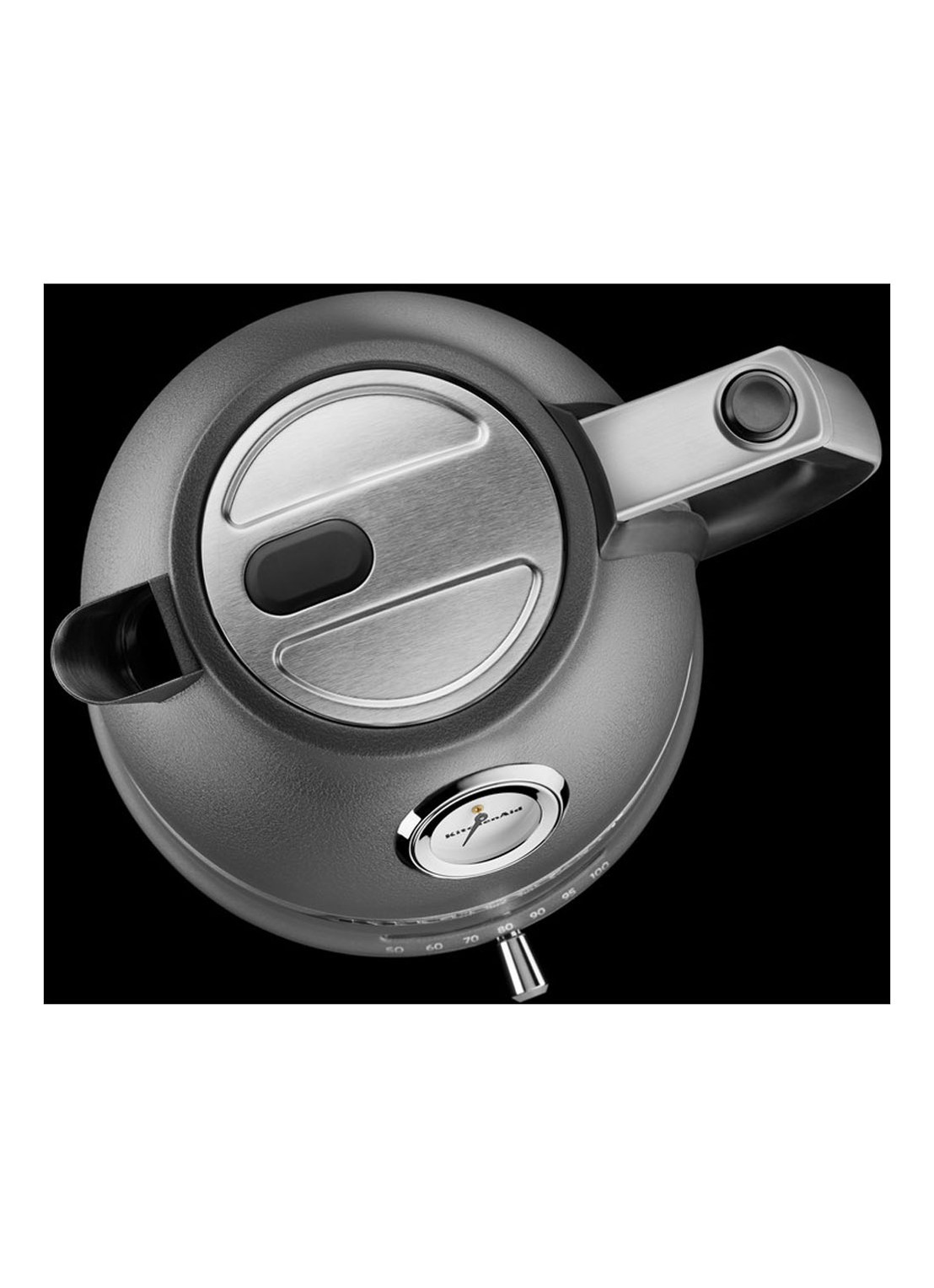 KitchenAid Artisan waterkoker 1,5 liter 5KEK1522 - Imperial Grey - detail grijs