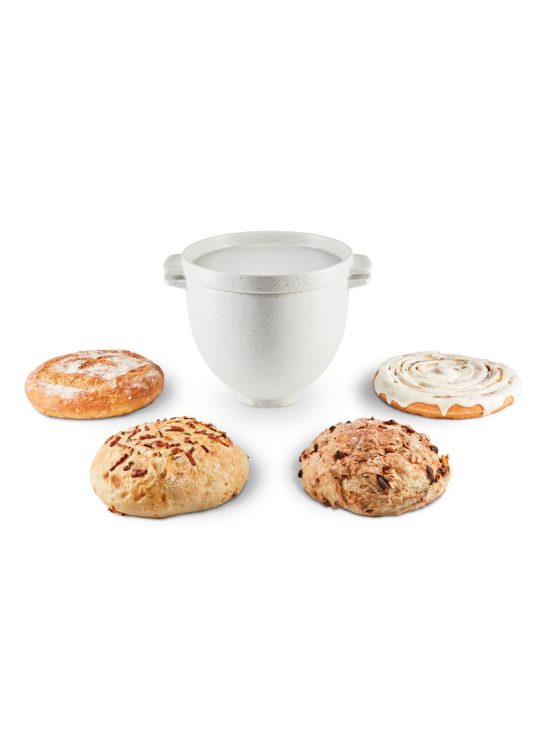 KitchenAid Broodkom 4,8 liter voor mixer-keukenmachine 5KSM2CB5BGS - detail 6 creme