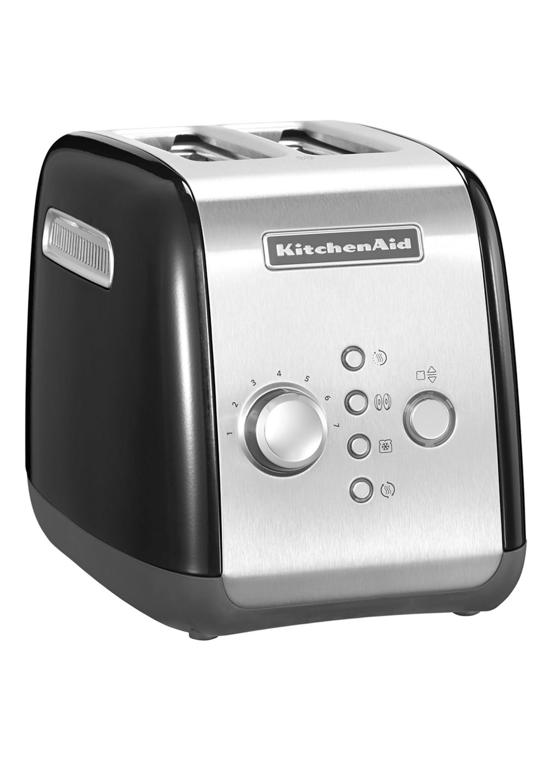 KitchenAid Broodrooster 2-slots 5KMT221 - Onyx Zwart  - voorkant 6 zwart