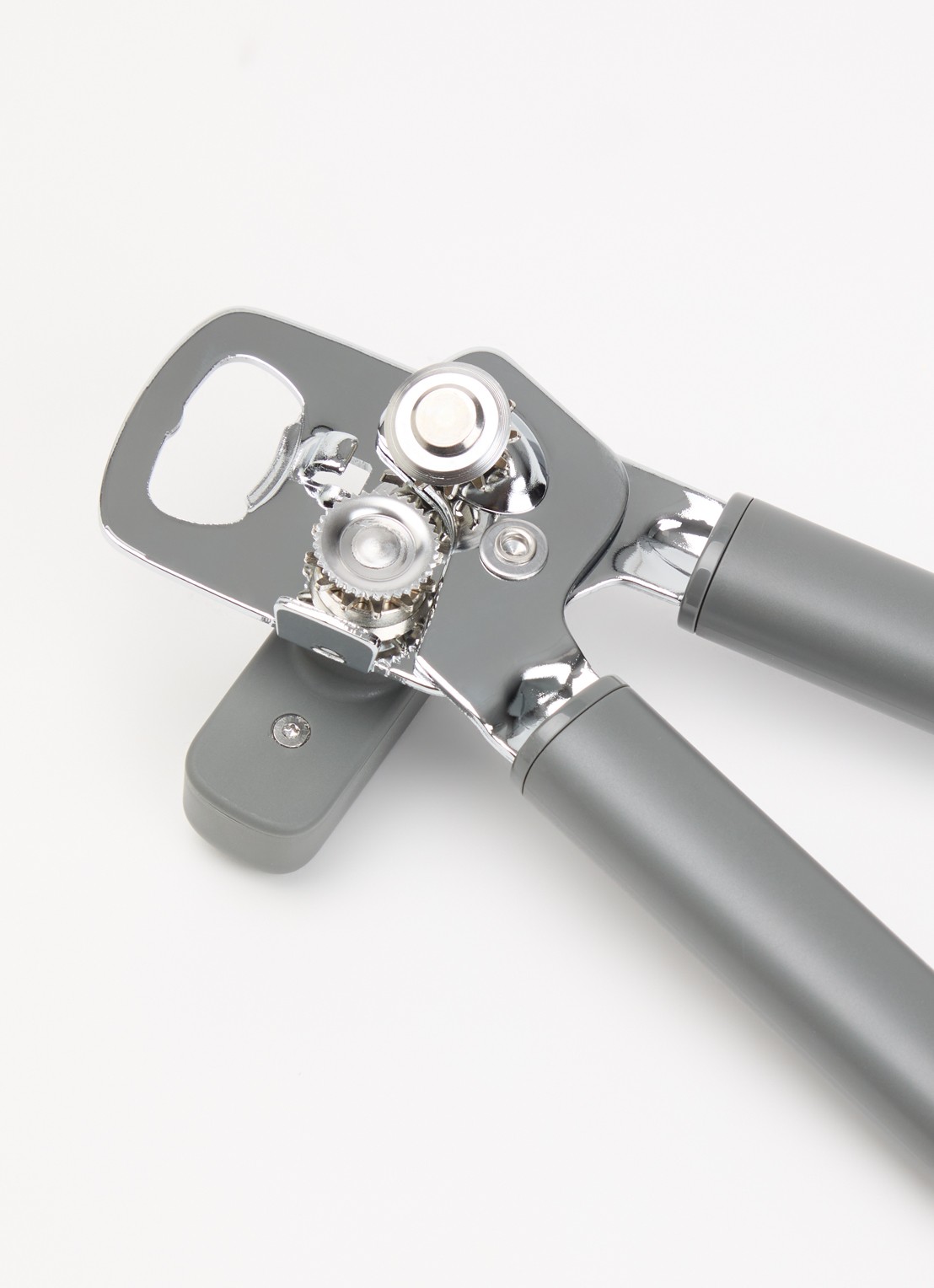 KitchenAid Classic blikopener met flesopener  - voorkant 2 grijs
