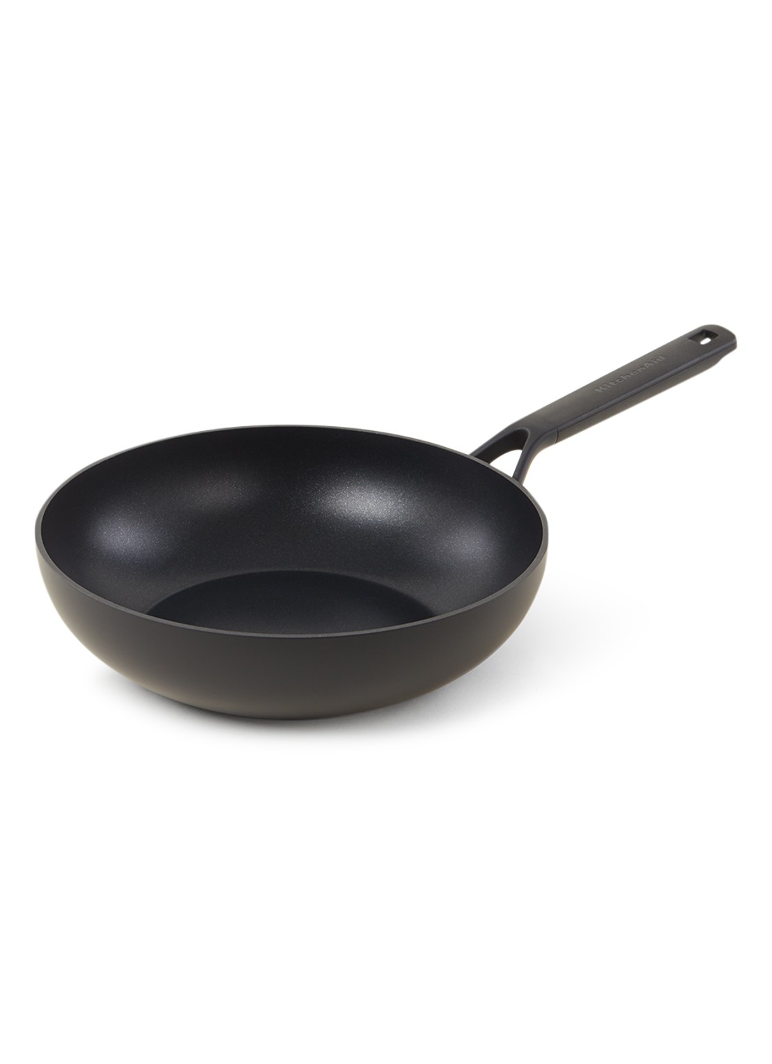 KitchenAid Classic Forged wokpan Ø28 cm - voorkant zwart
