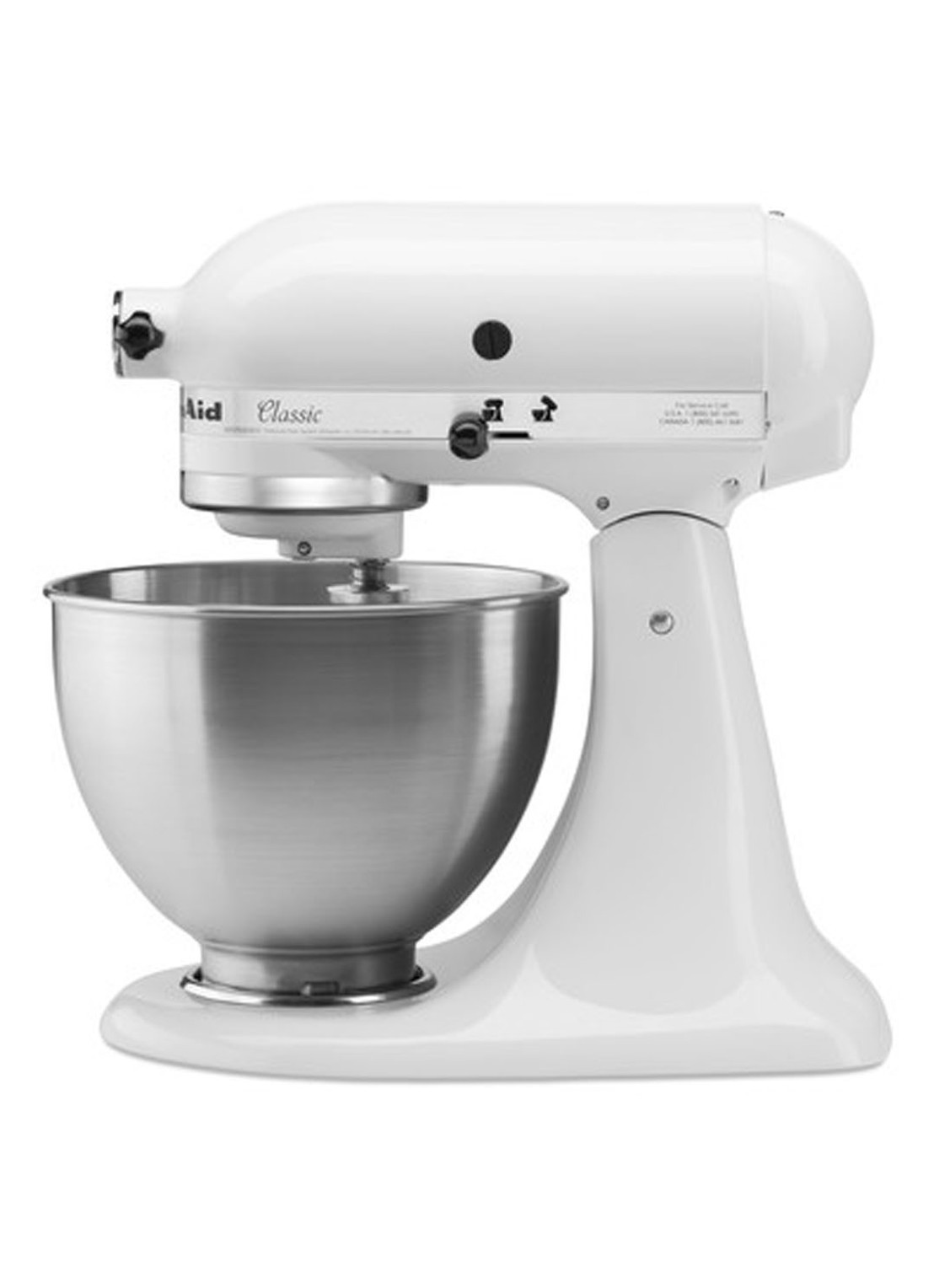 KitchenAid Classic keukenmachine 4,3 liter 5K45SSEWH - Wit - detail 6 wit