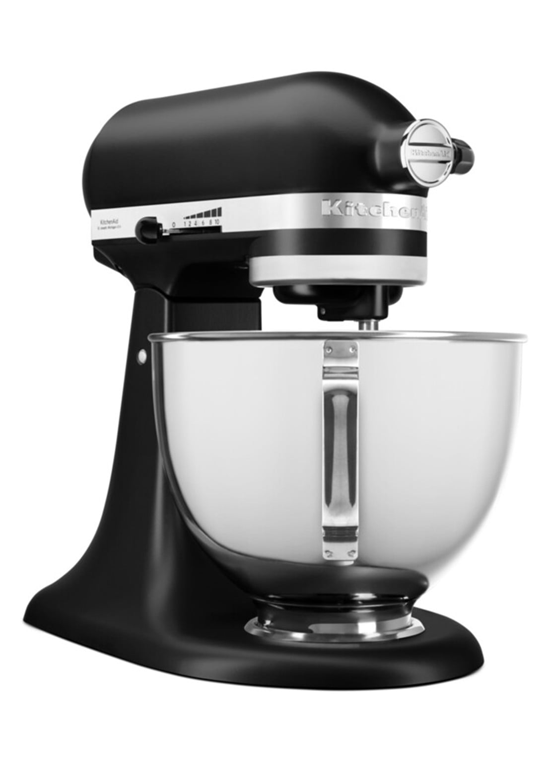 KitchenAid Classic keukenmachine met kantelbare kop 4,3 liter 5KSM95PS - detail zwart