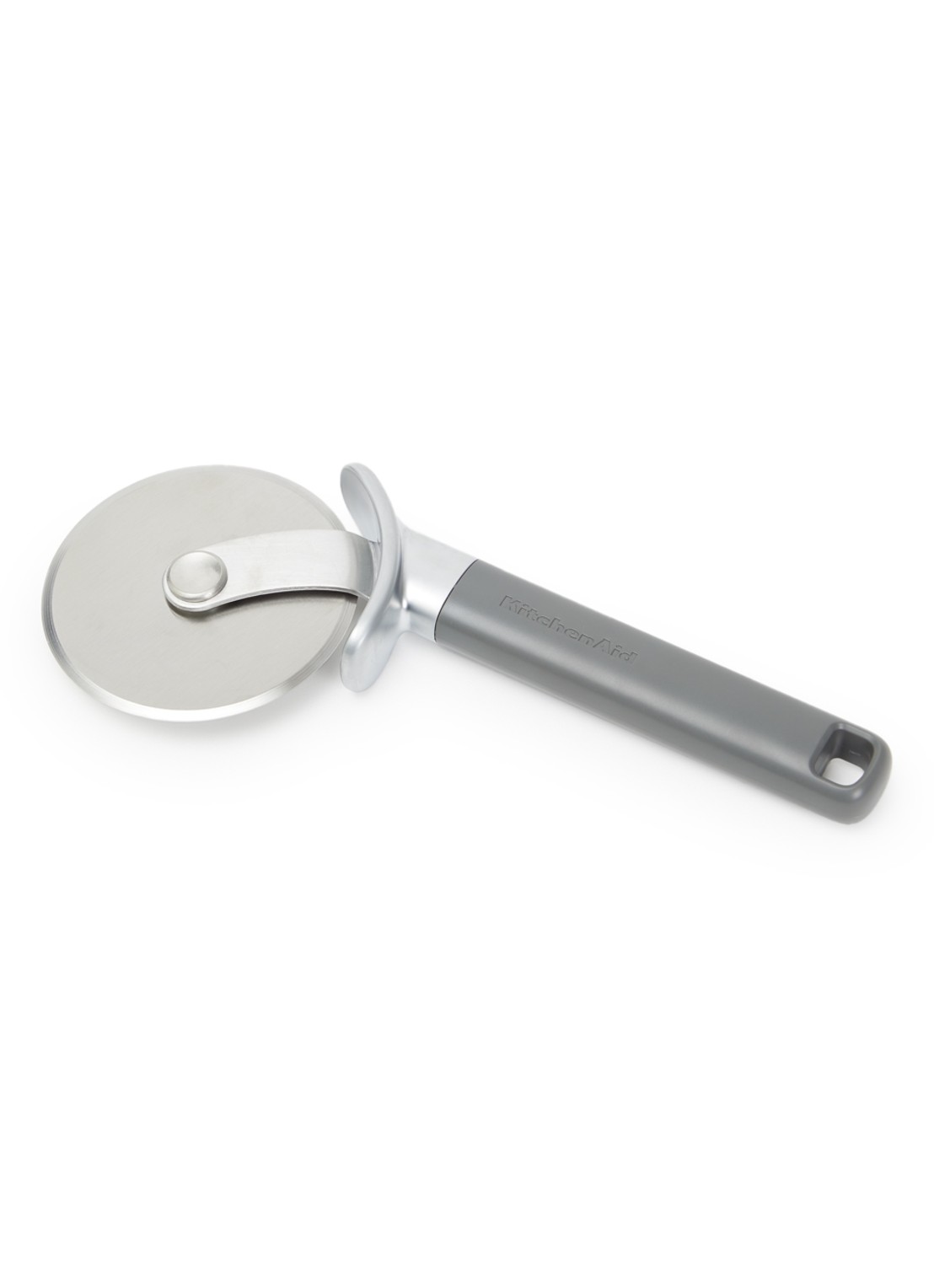 KitchenAid Classic pizzasnijder 24 cm - voorkant grijs