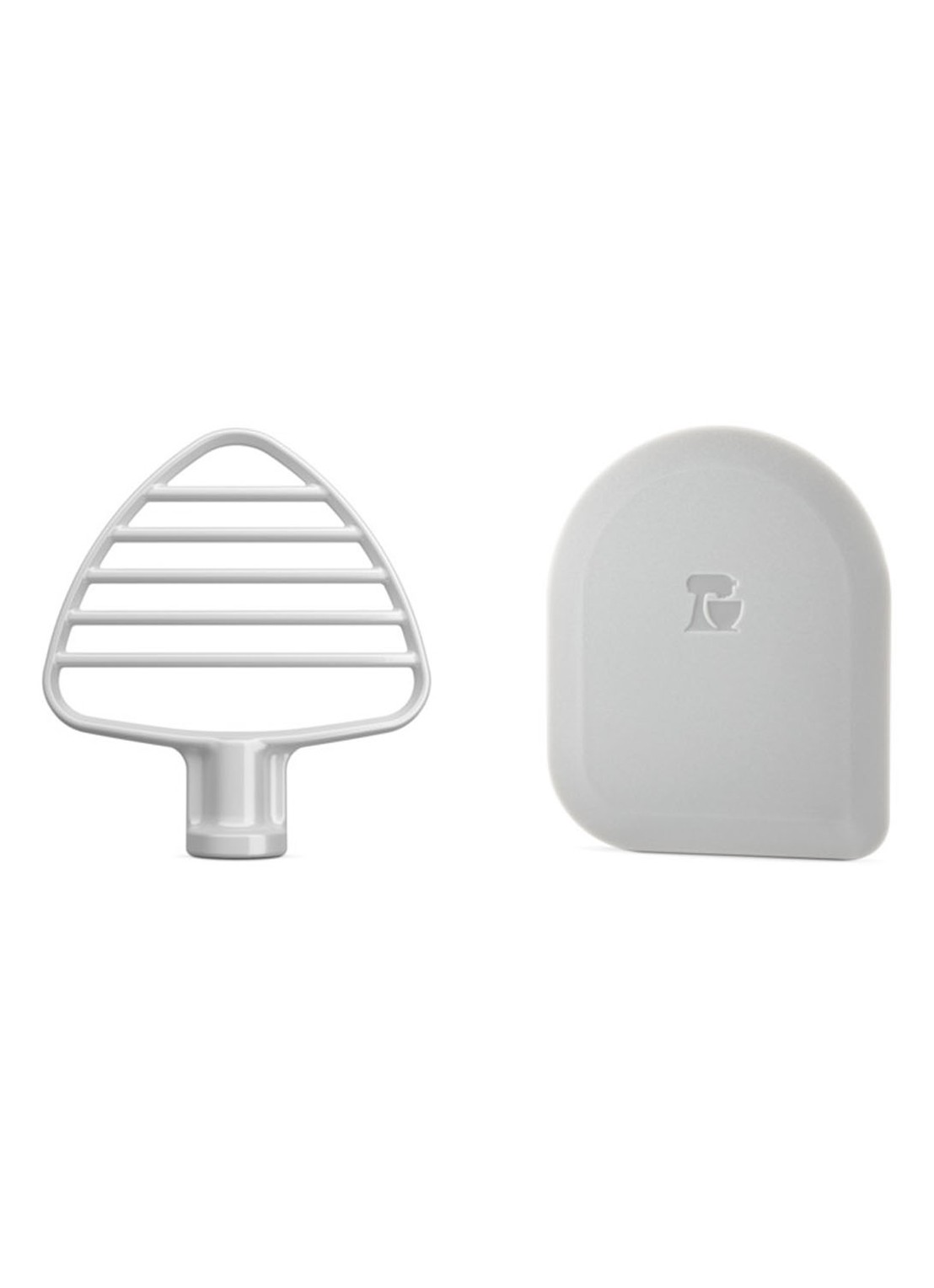 KitchenAid Deegklopper + deegschraper voor keukenmachine 5KSMPB5W - voorkant wit