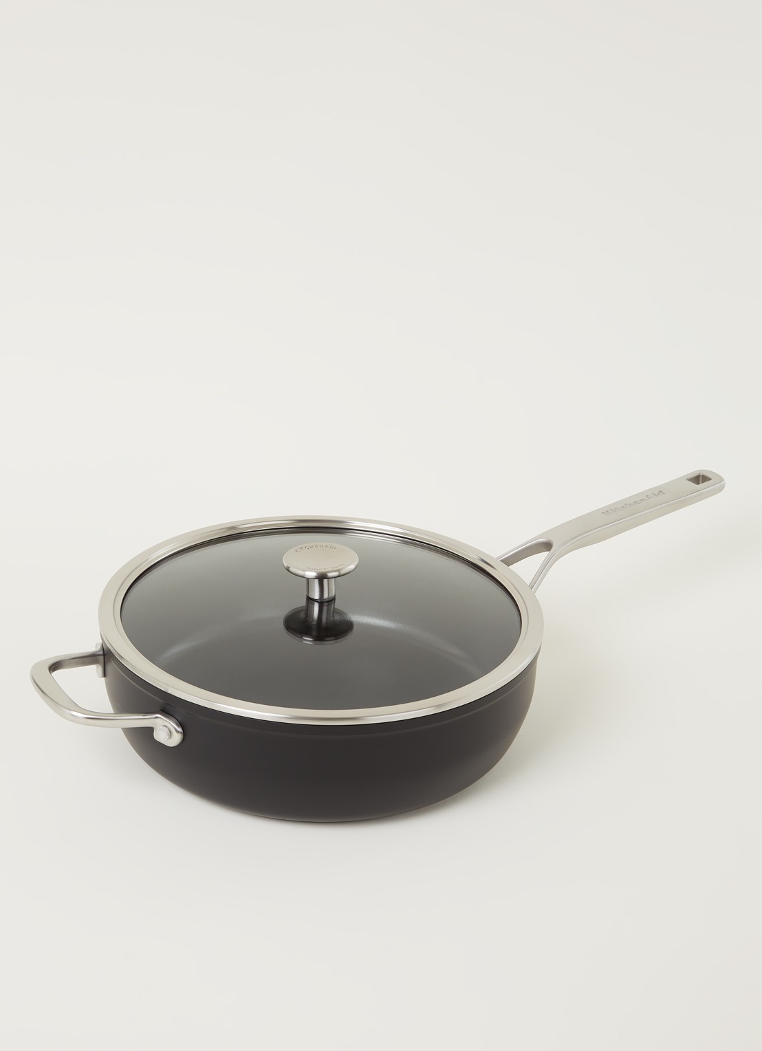 KitchenAid Forged hapjespan Ø28 cm - voorkant 2 zwart