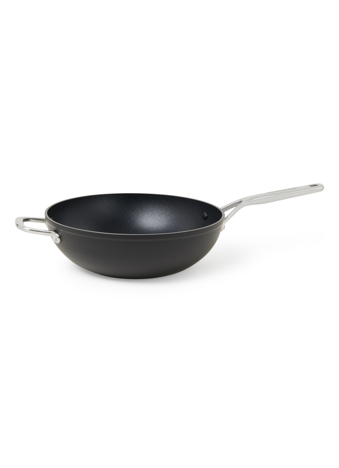 KitchenAid Forged Hardened Aluminium wokpan Ø30 cm - voorkant 2 zwart