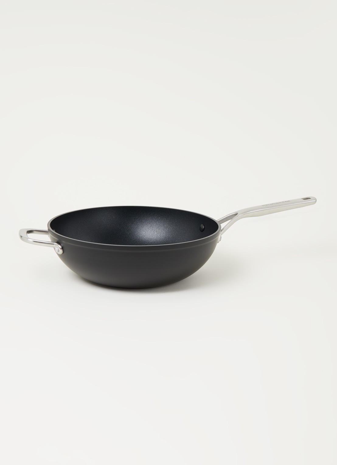 KitchenAid Forged Hardened Aluminium wokpan Ø30 cm - voorkant 3 zwart