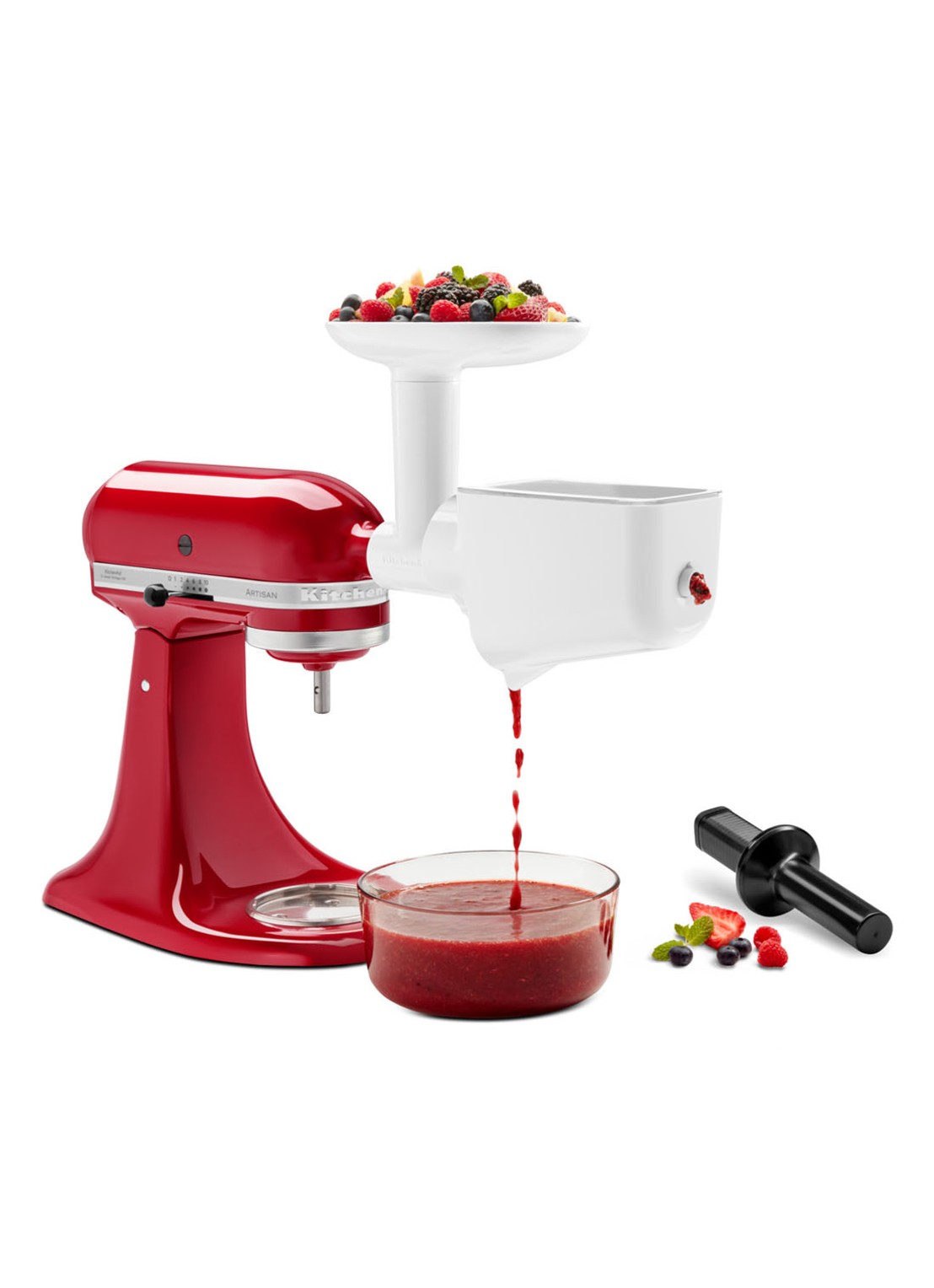 KitchenAid Fruit- en groentezeef 5KSMFVSP - voorkant 2 wit